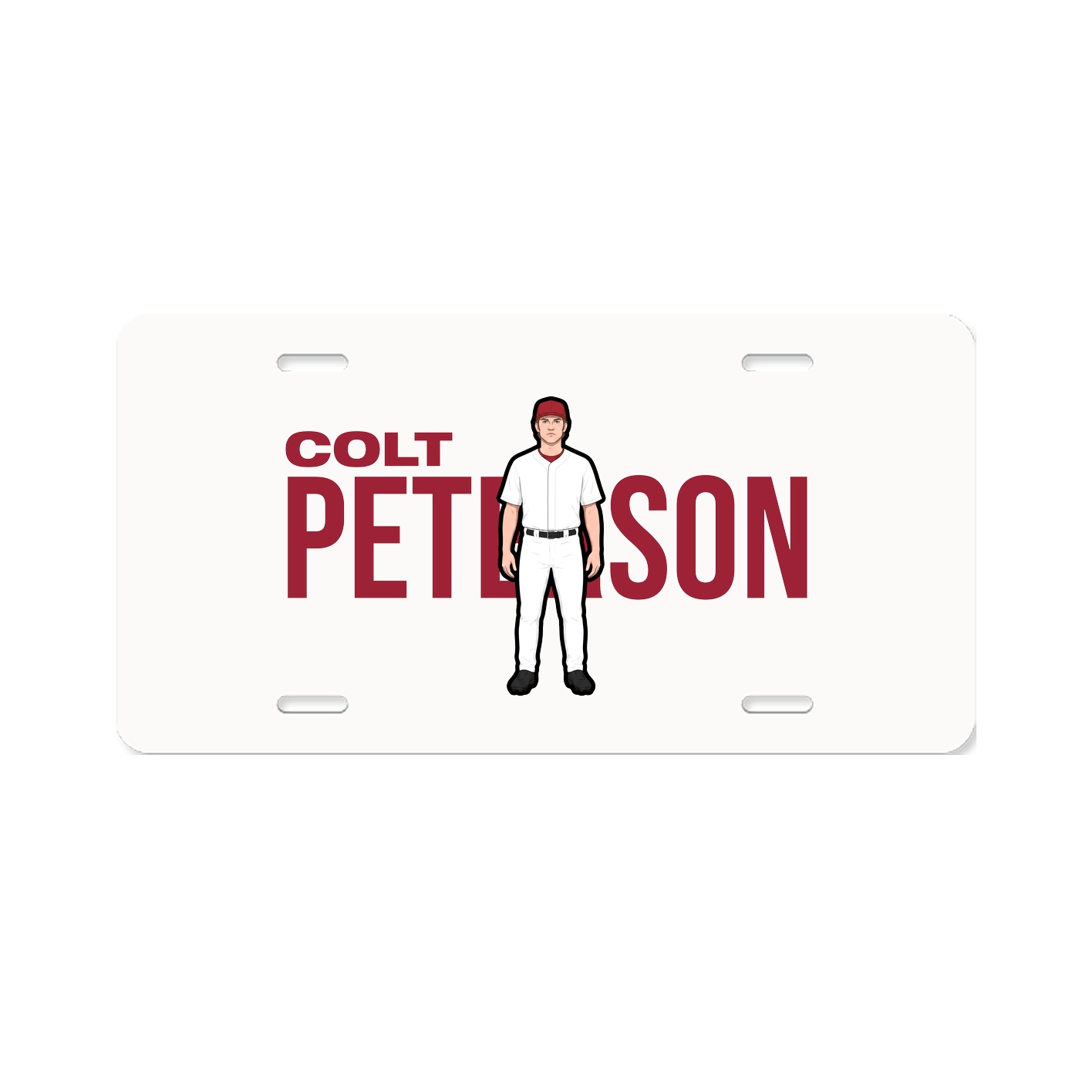 License Plate — Player Name in Classic