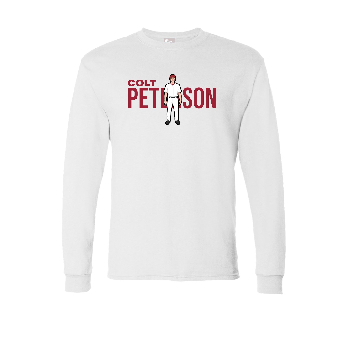 Long Sleeve Tee — Player Name in White