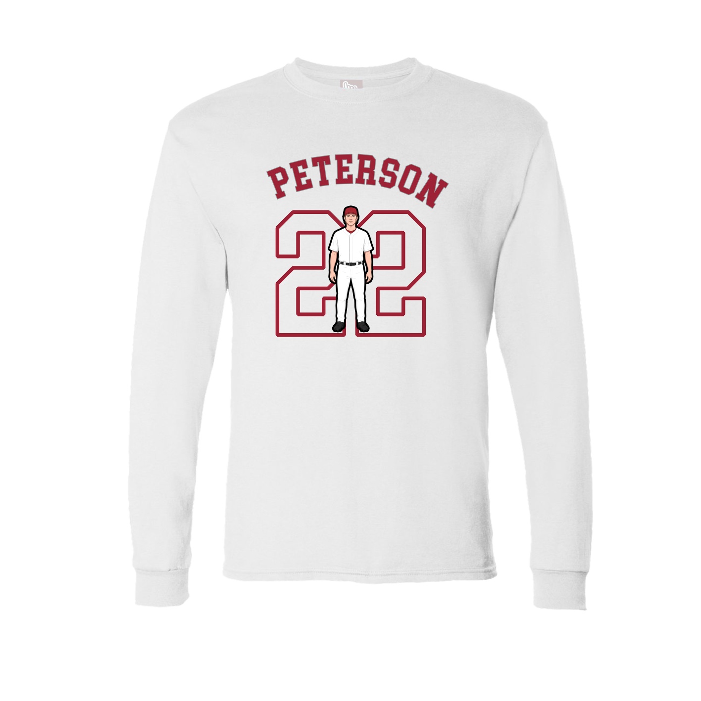 Long Sleeve Tee — Shirsey Arch in White