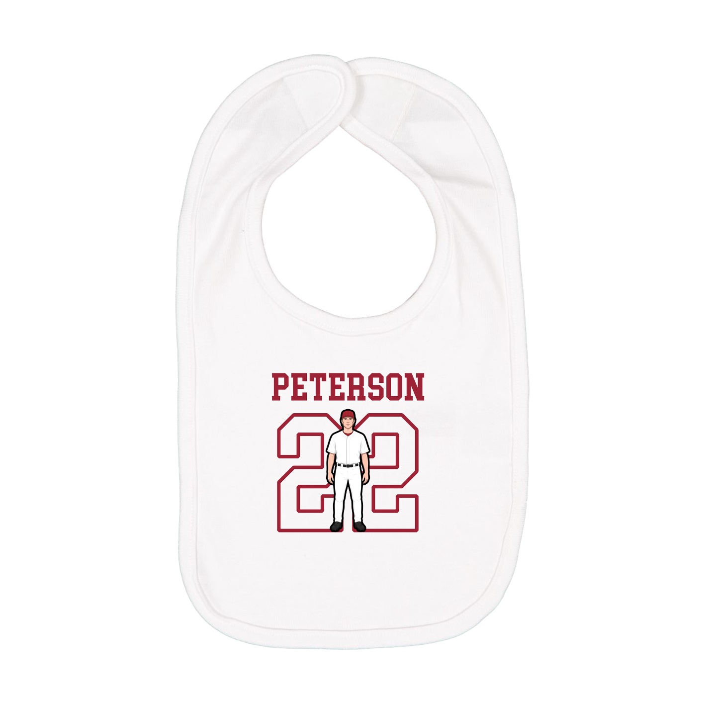 Infant Bib — Shirsey in White