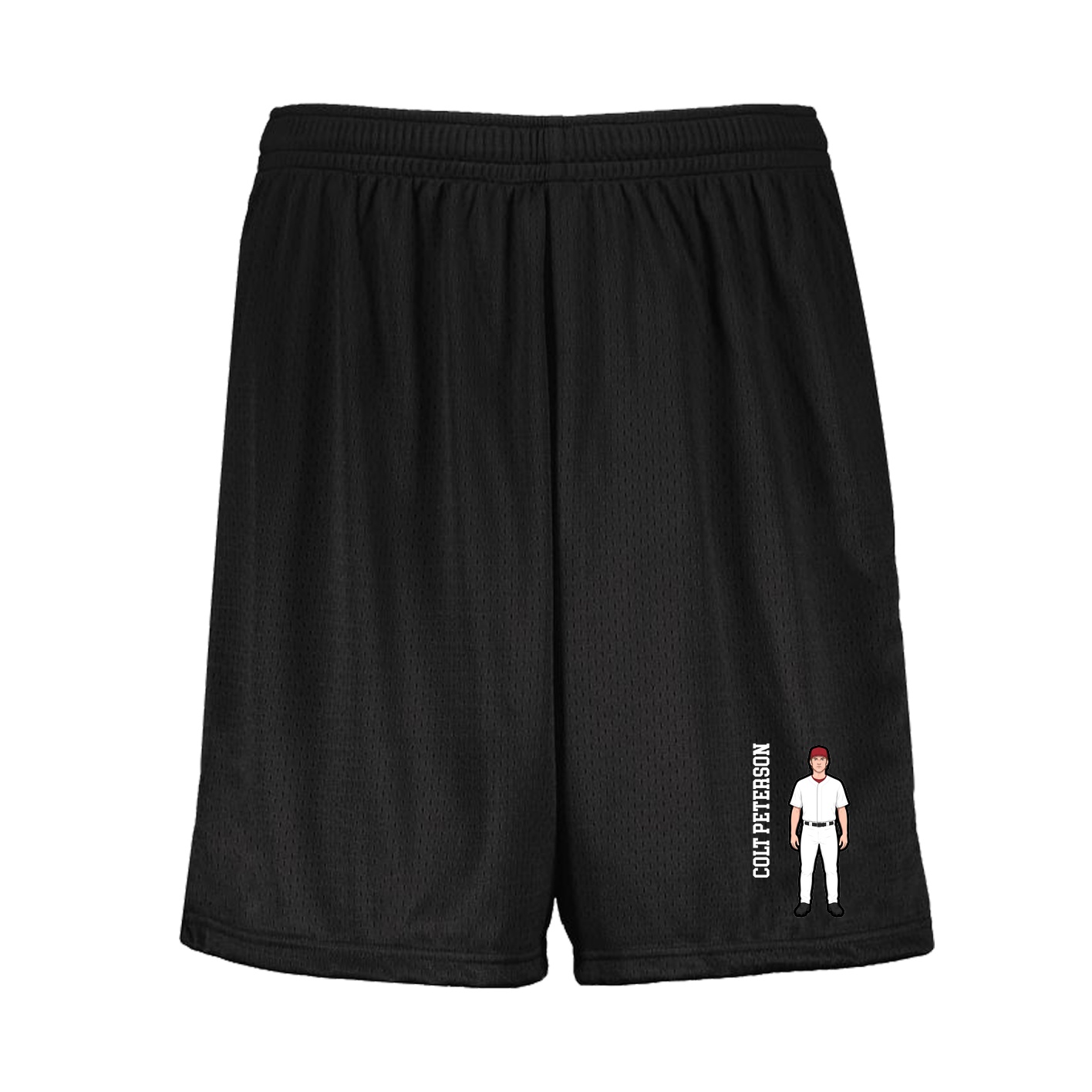 Shorts — Name Vertical in Black