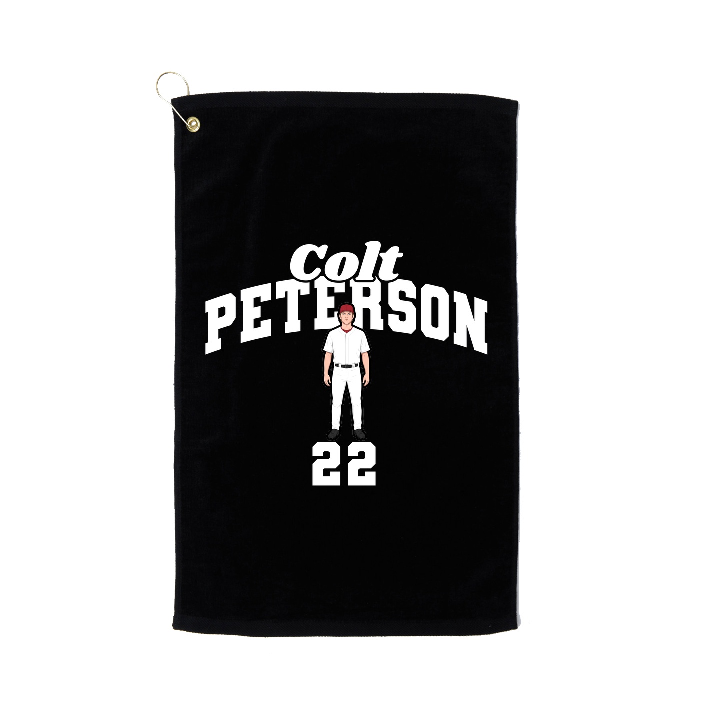 Golf Towel — Signature Arch in Black