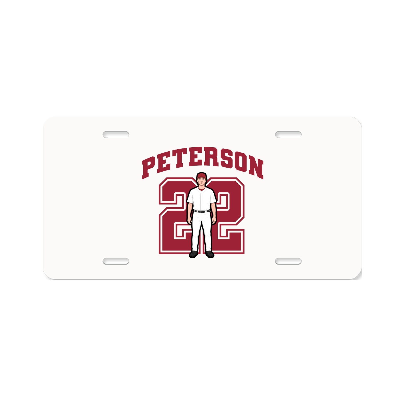 License Plate — Number in Classic