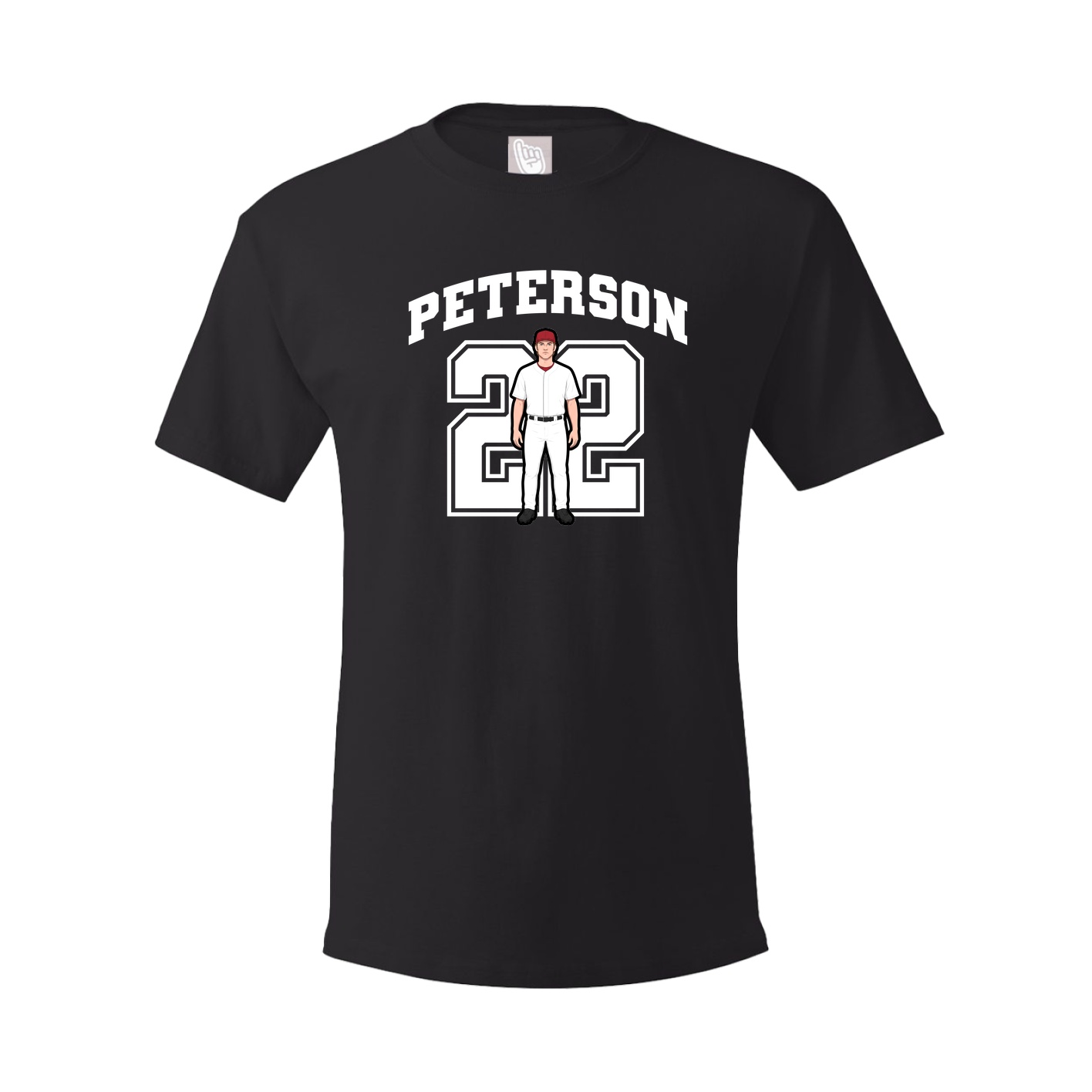 Youth Tee — Number in Black