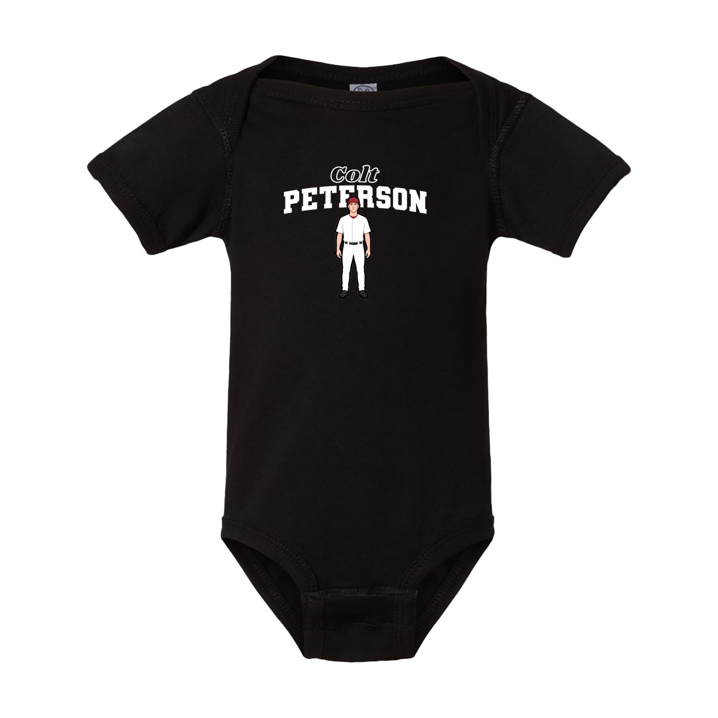 Baby Onesie — Name Arch in Black