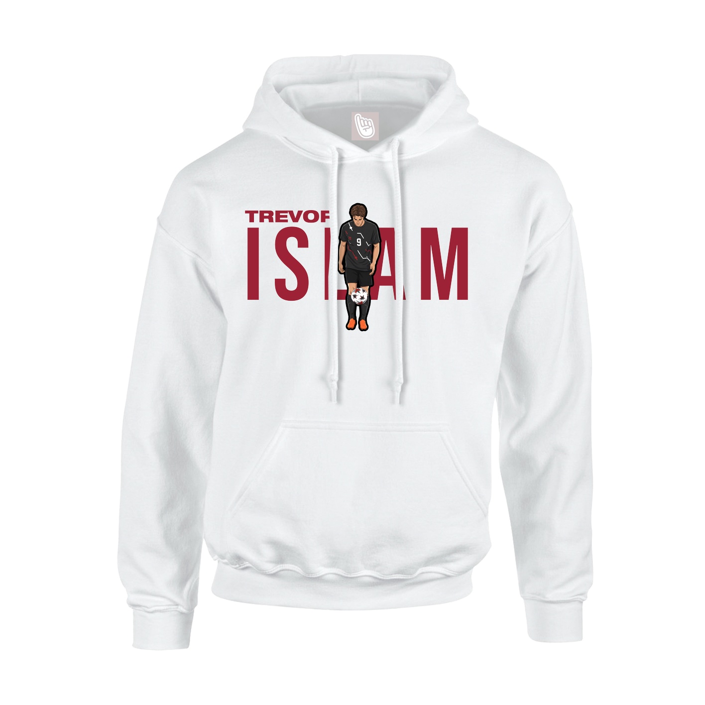 Youth Hoodie — Player Name in White