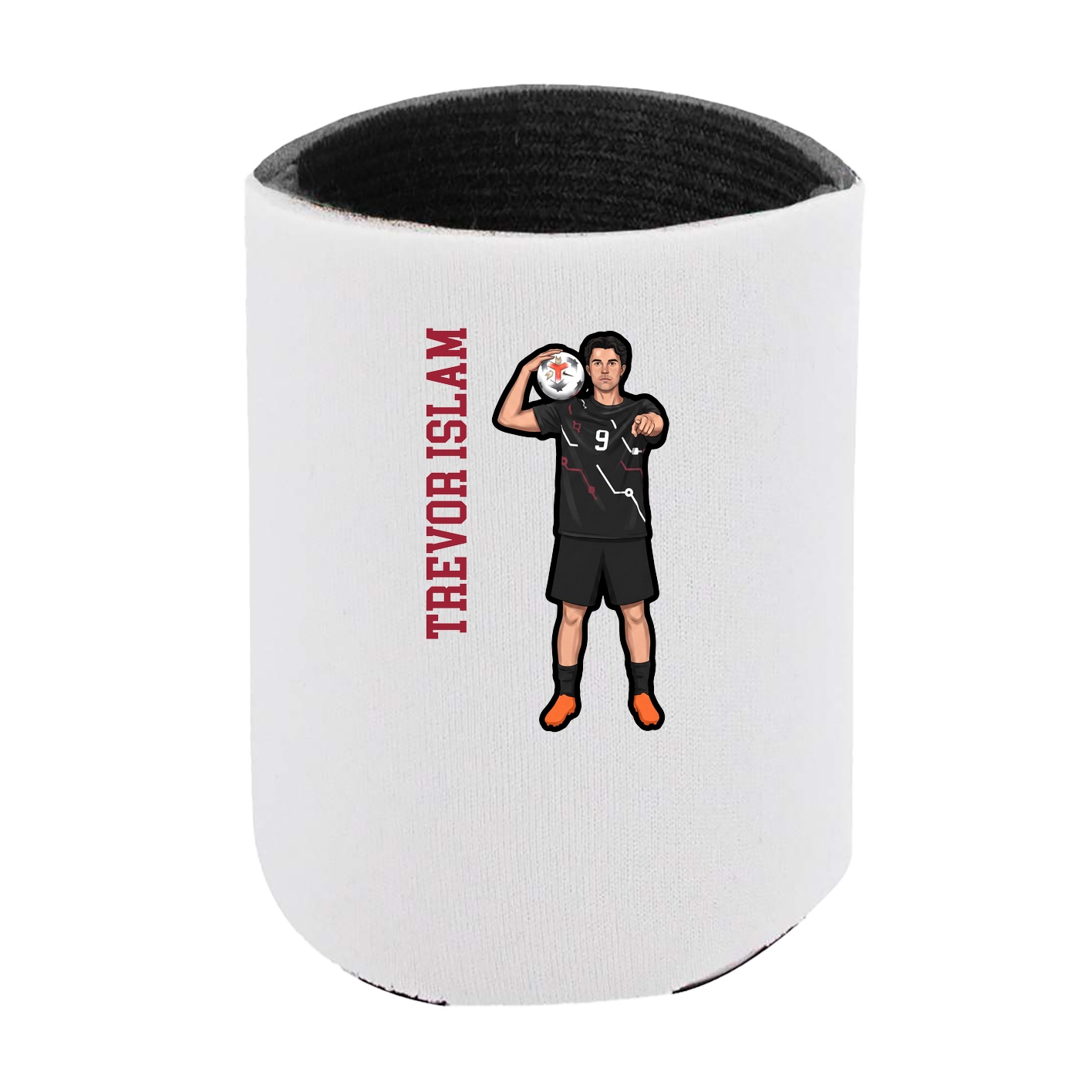 Can Holder — Name Vertical in White