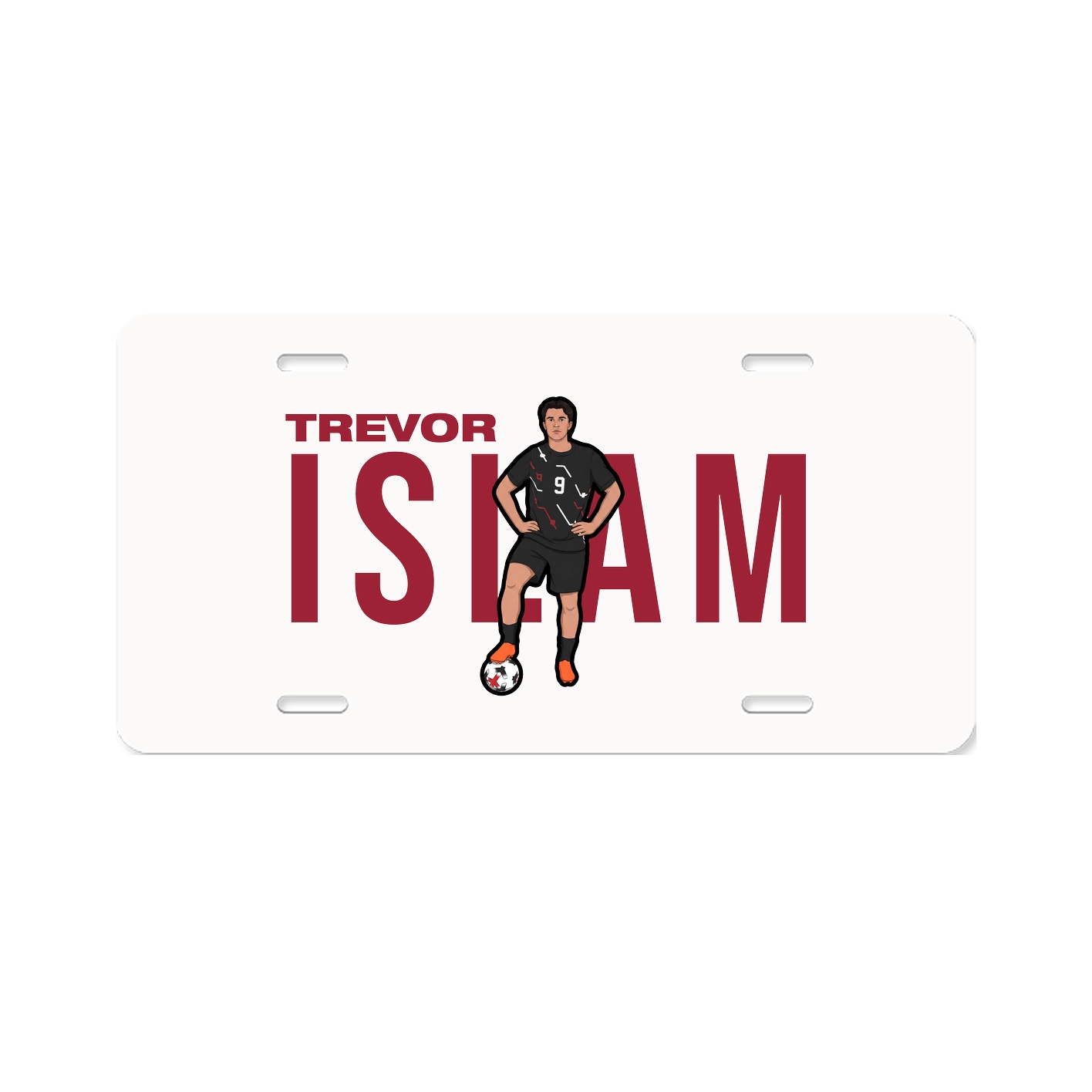 License Plate — Player Name in Classic