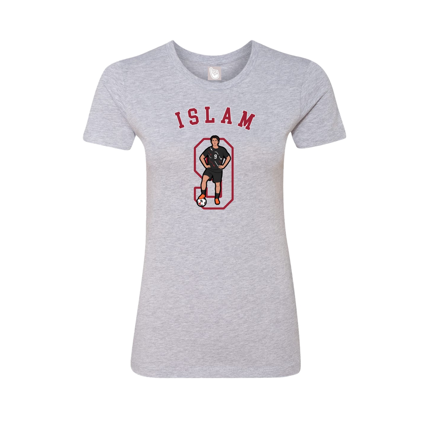 Fitted Women's Tee — Shirsey Arch in Grey