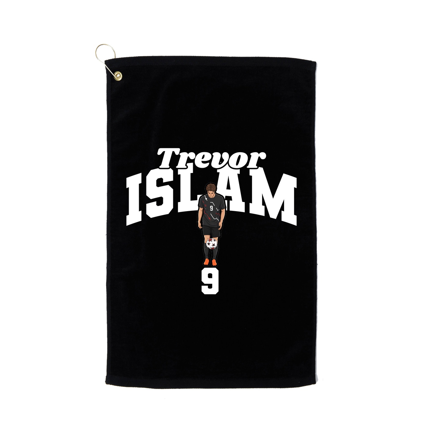 Golf Towel — Signature Arch in Black