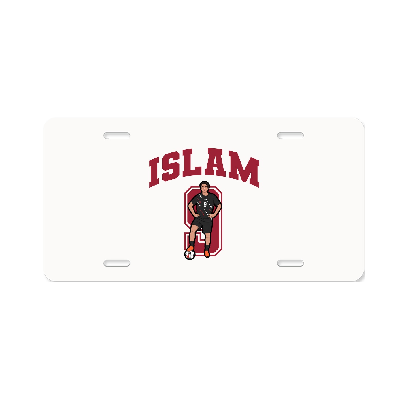 License Plate — Number in Classic