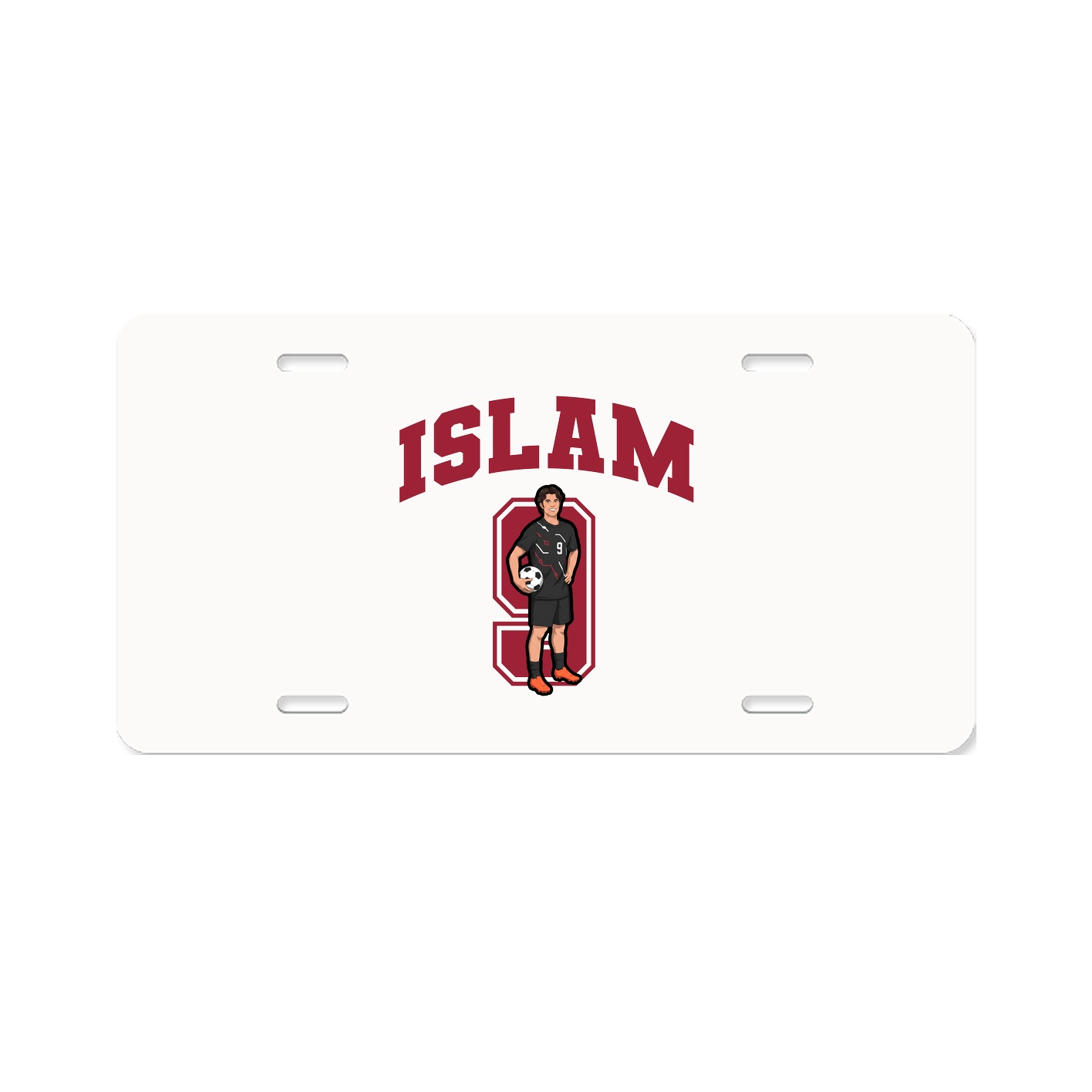 License Plate — Number in Classic
