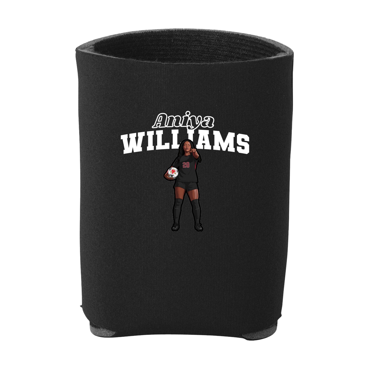 Can Holder — Name Arch in Black