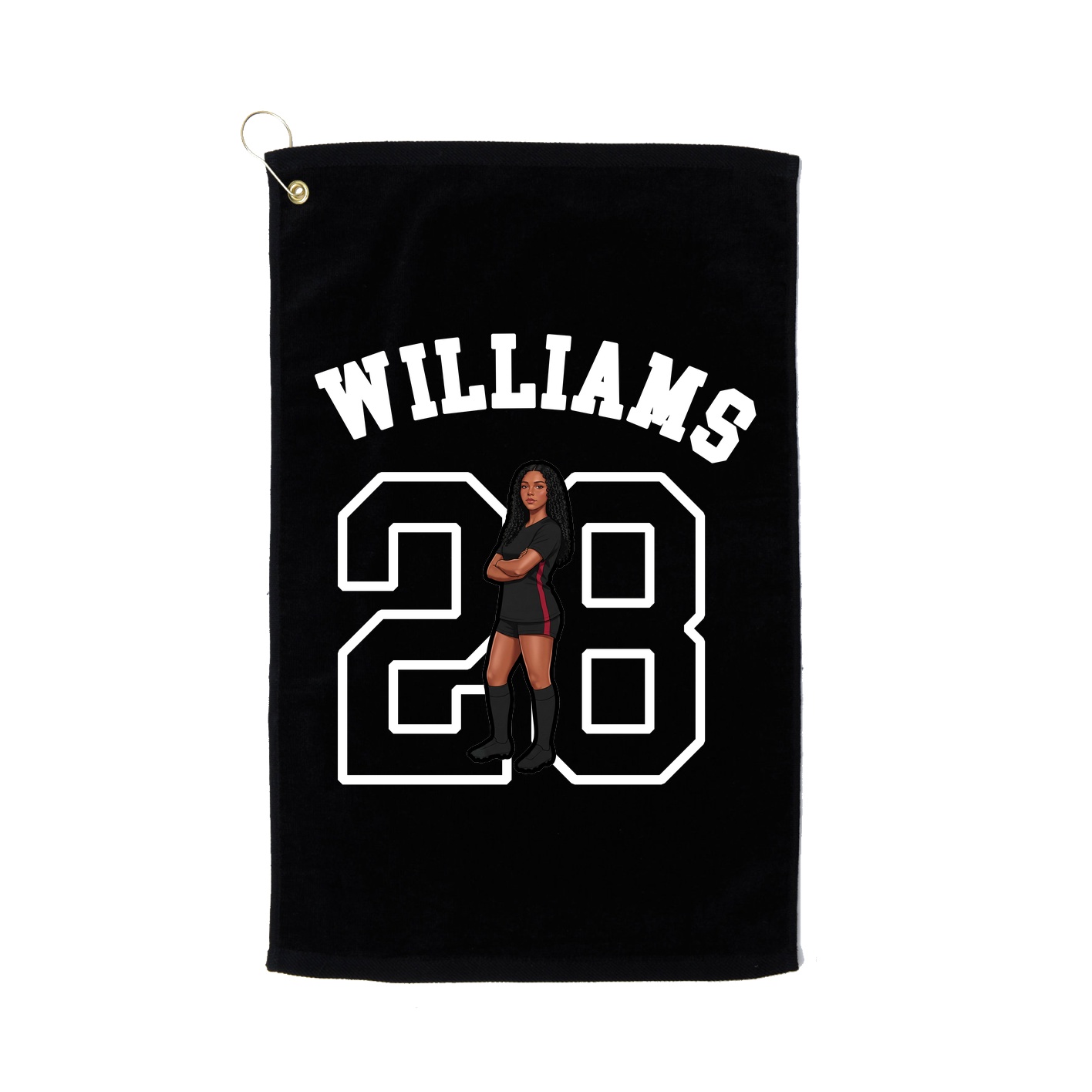 Golf Towel — Shirsey Arch in Black