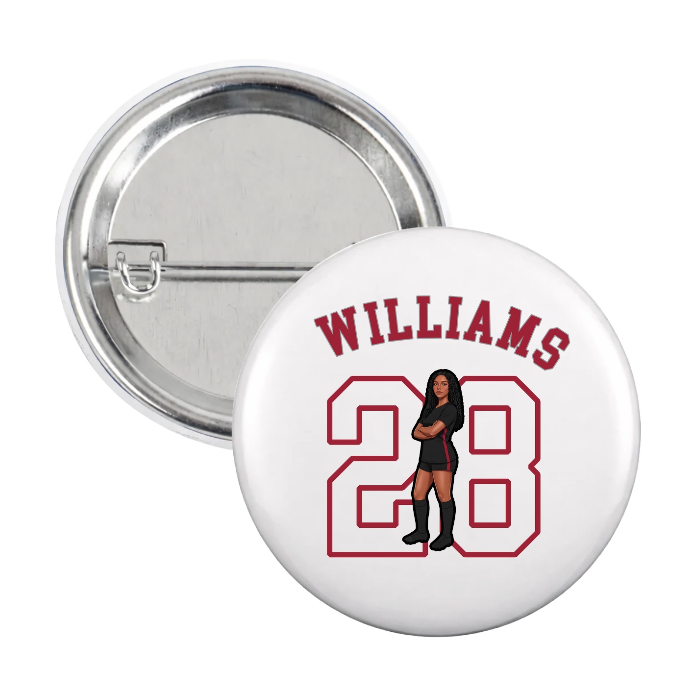 Game Day Button — Shirsey Arch in White