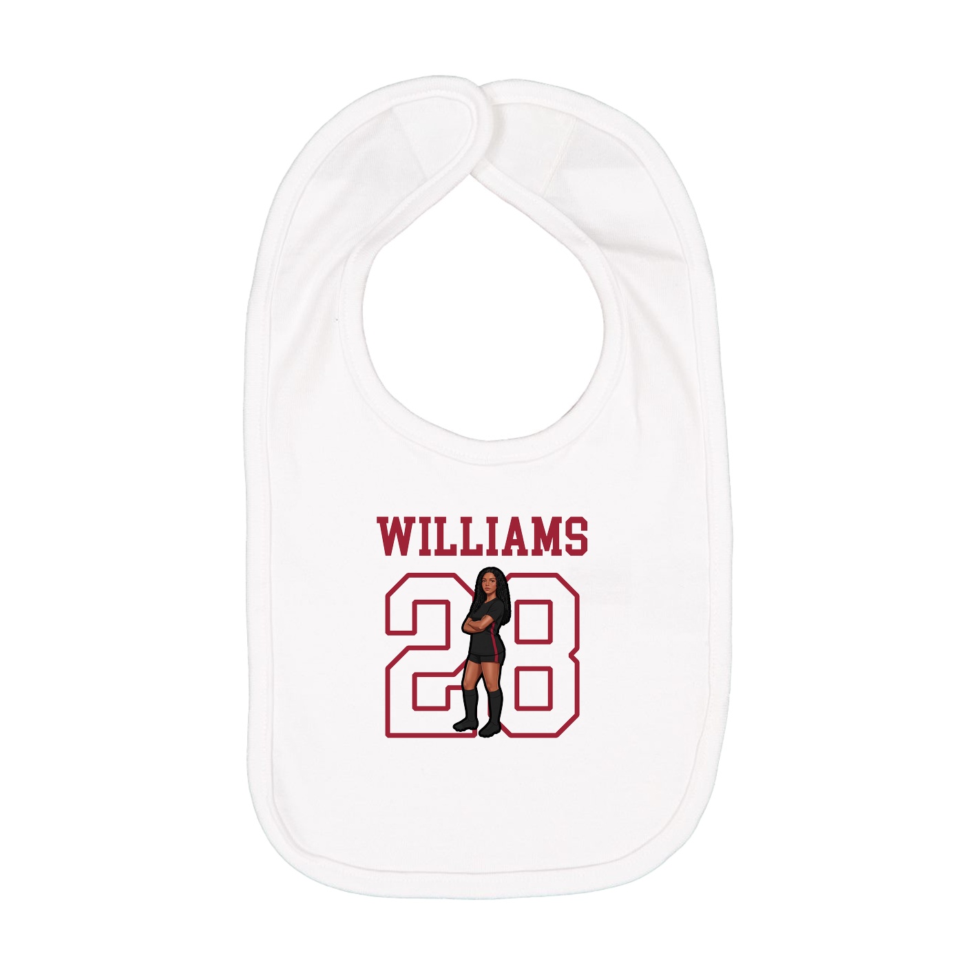Infant Bib — Shirsey in White