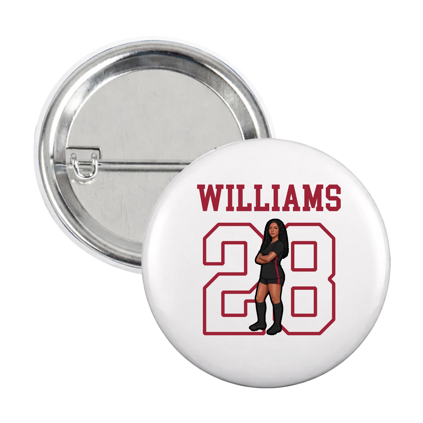 Game Day Button — Shirsey in White