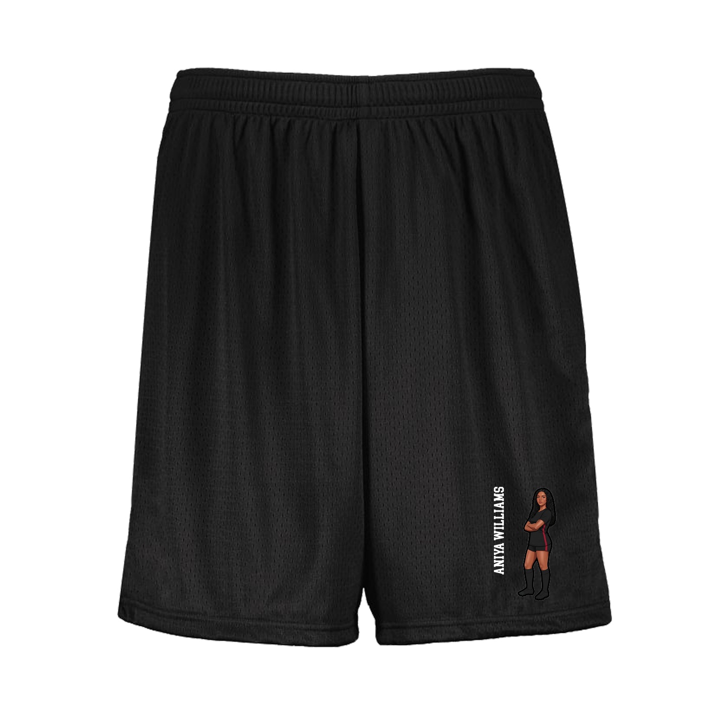 Shorts — Name Vertical in Black