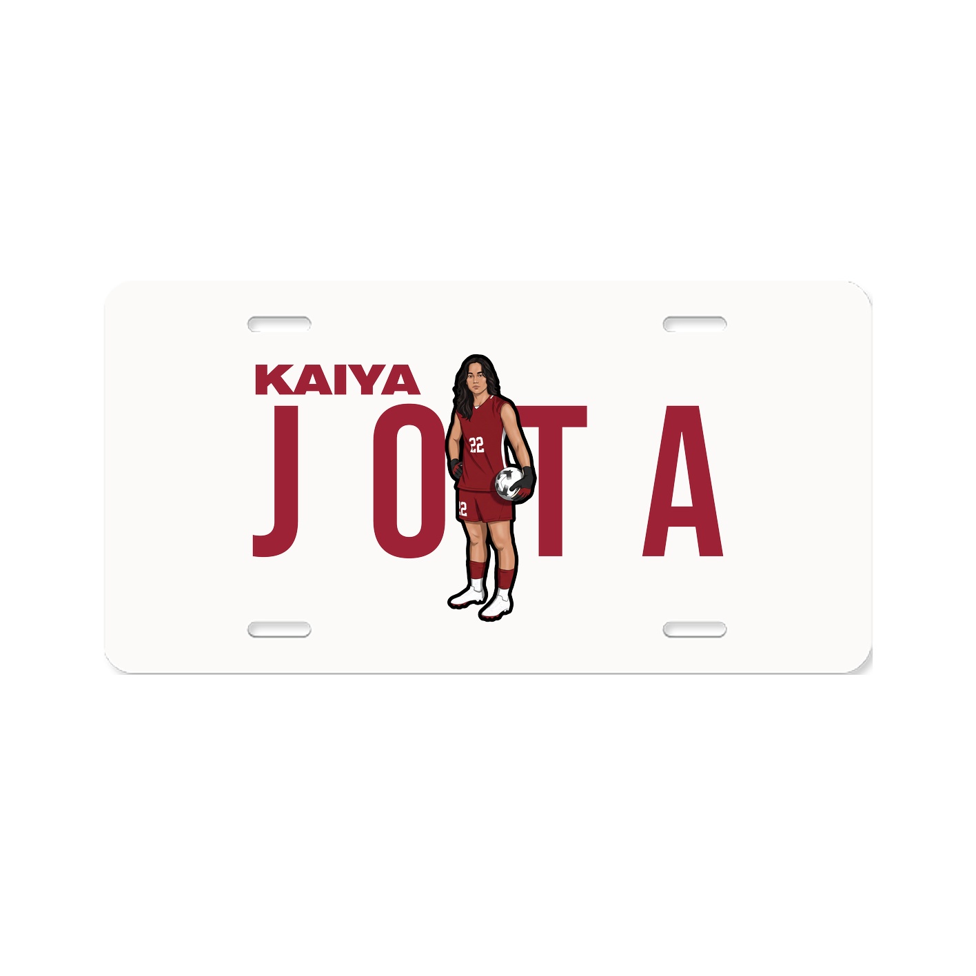 License Plate — Player Name in Classic