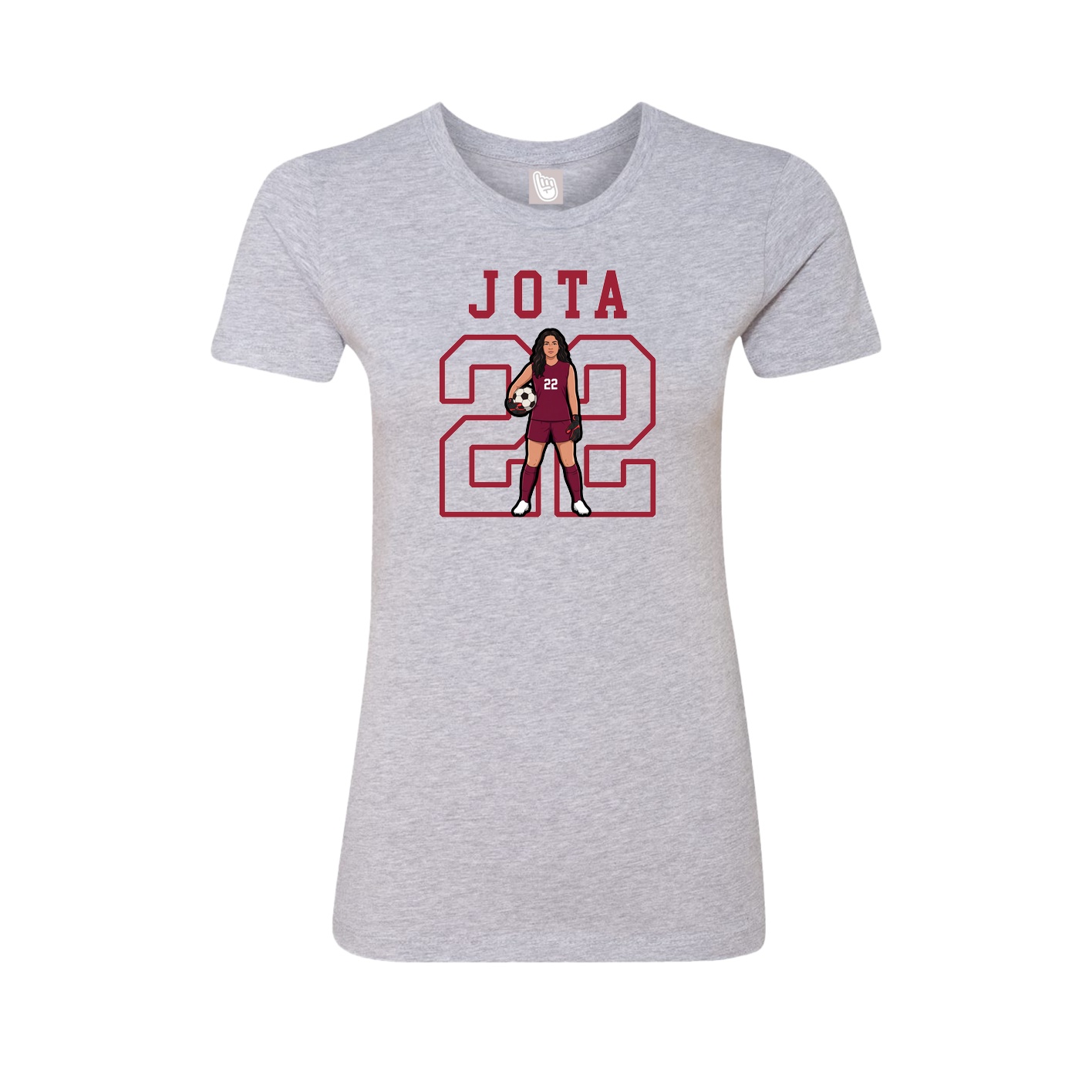 Fitted Women's Tee — Shirsey in Grey
