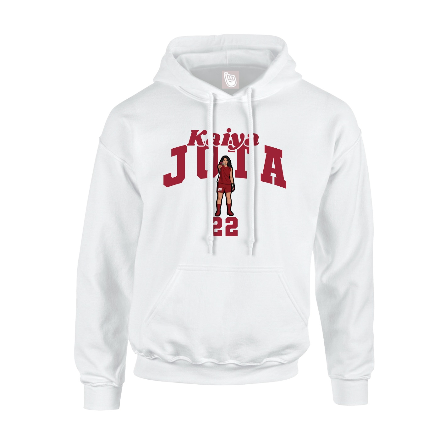Hoodie — Signature Arch in White
