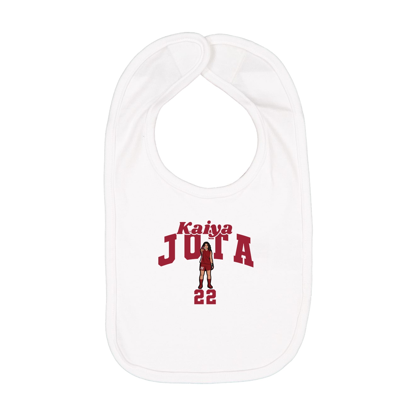 Infant Bib — Signature Arch in White