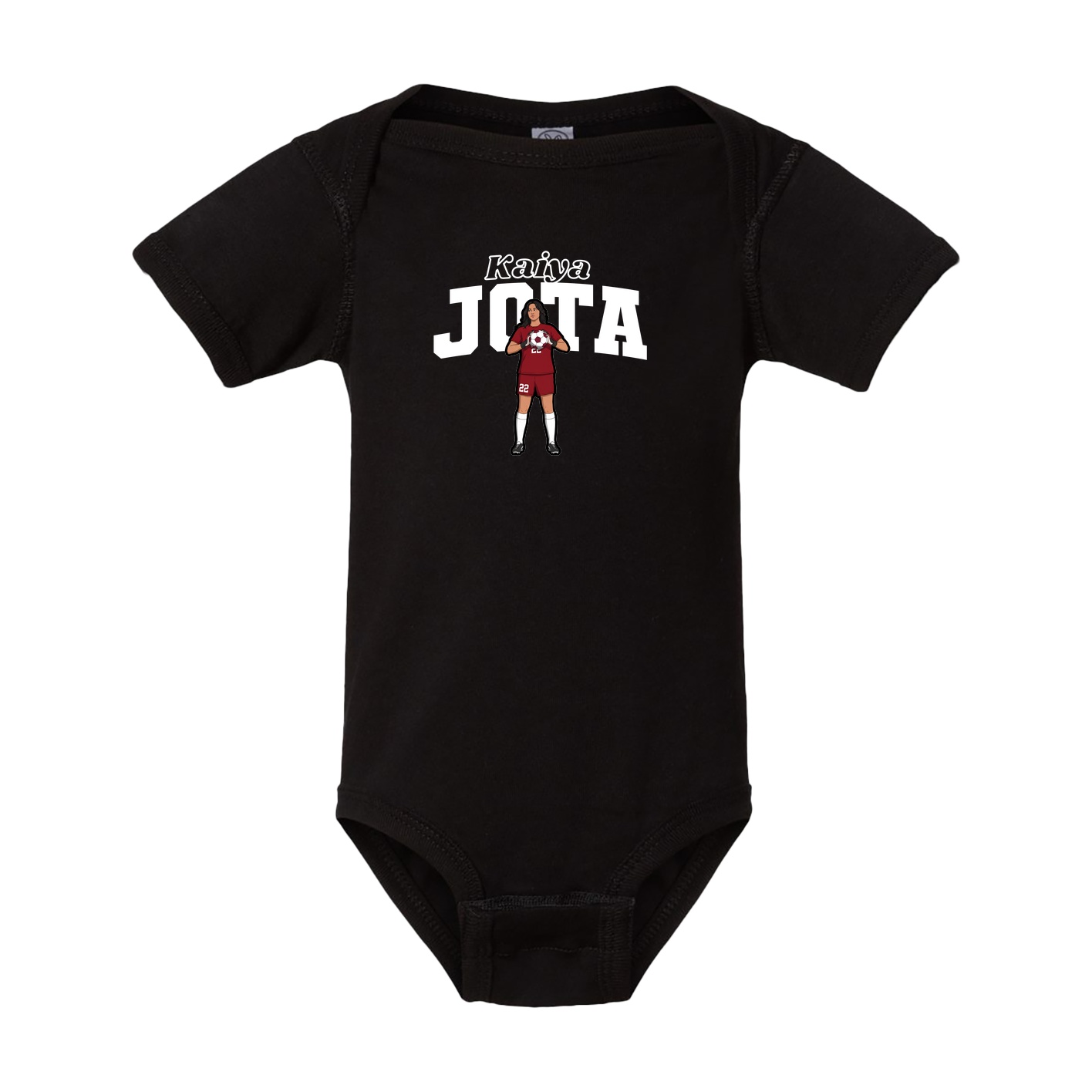 Baby Onesie — Name Arch in Black