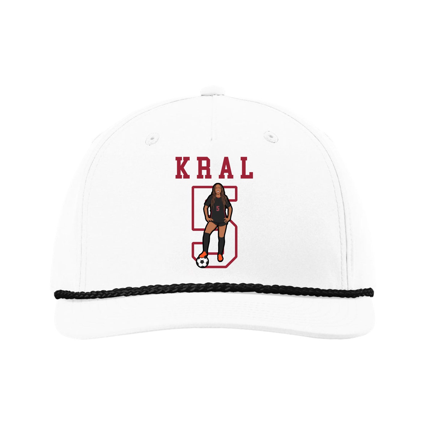 Five-Panel Classic Rope Cap — Shirsey in White