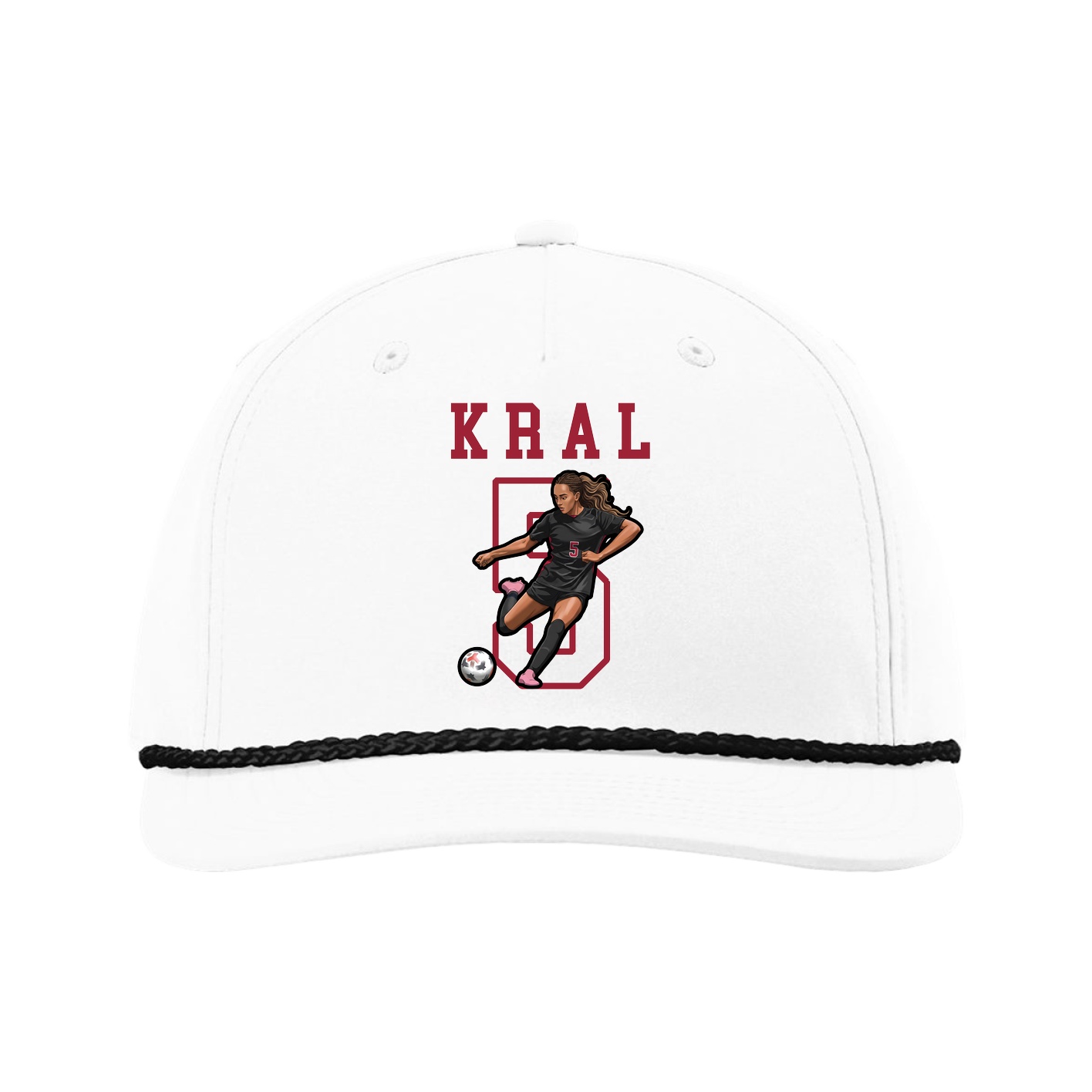 Five-Panel Classic Rope Cap — Shirsey in White