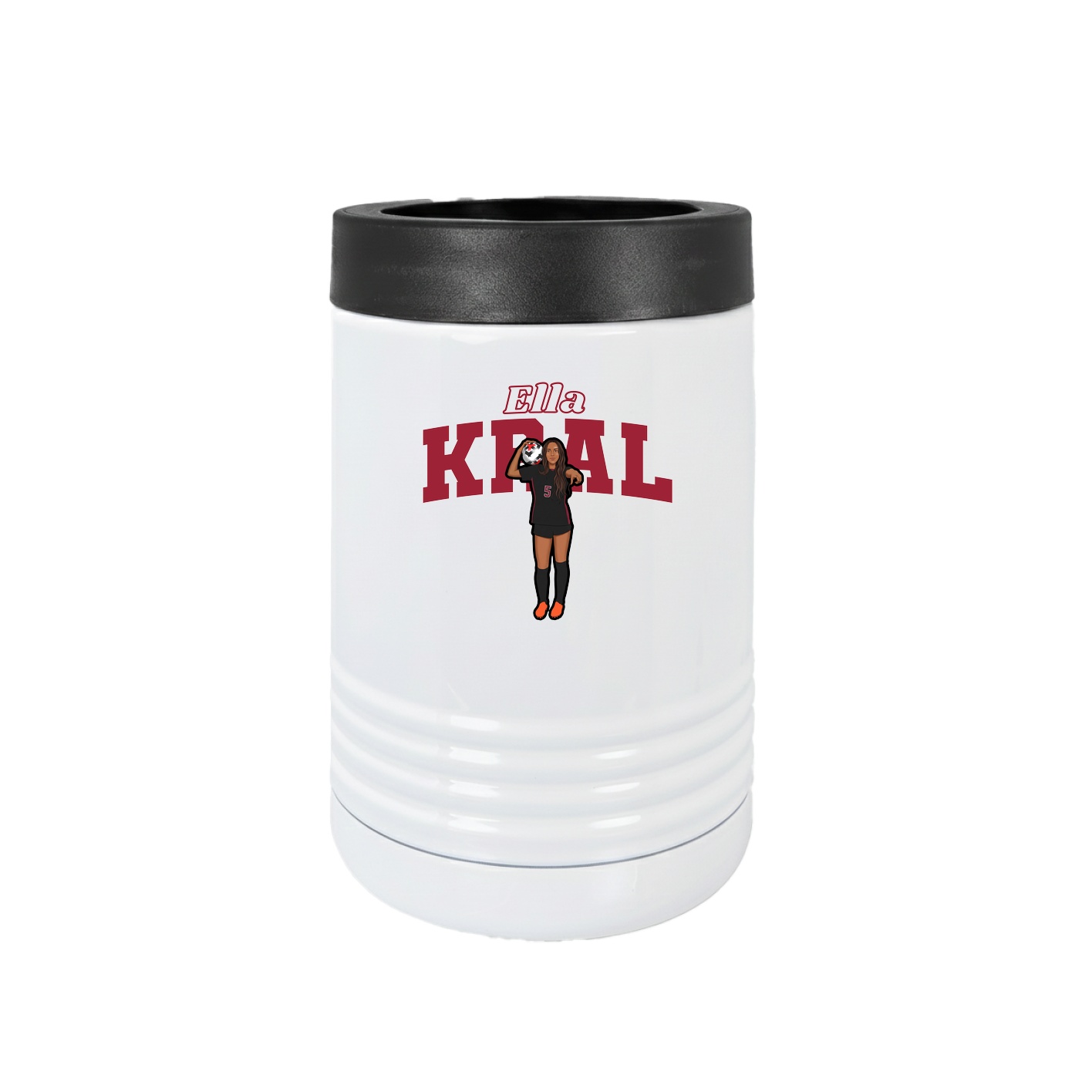 Beverage Holder — Name Arch in White
