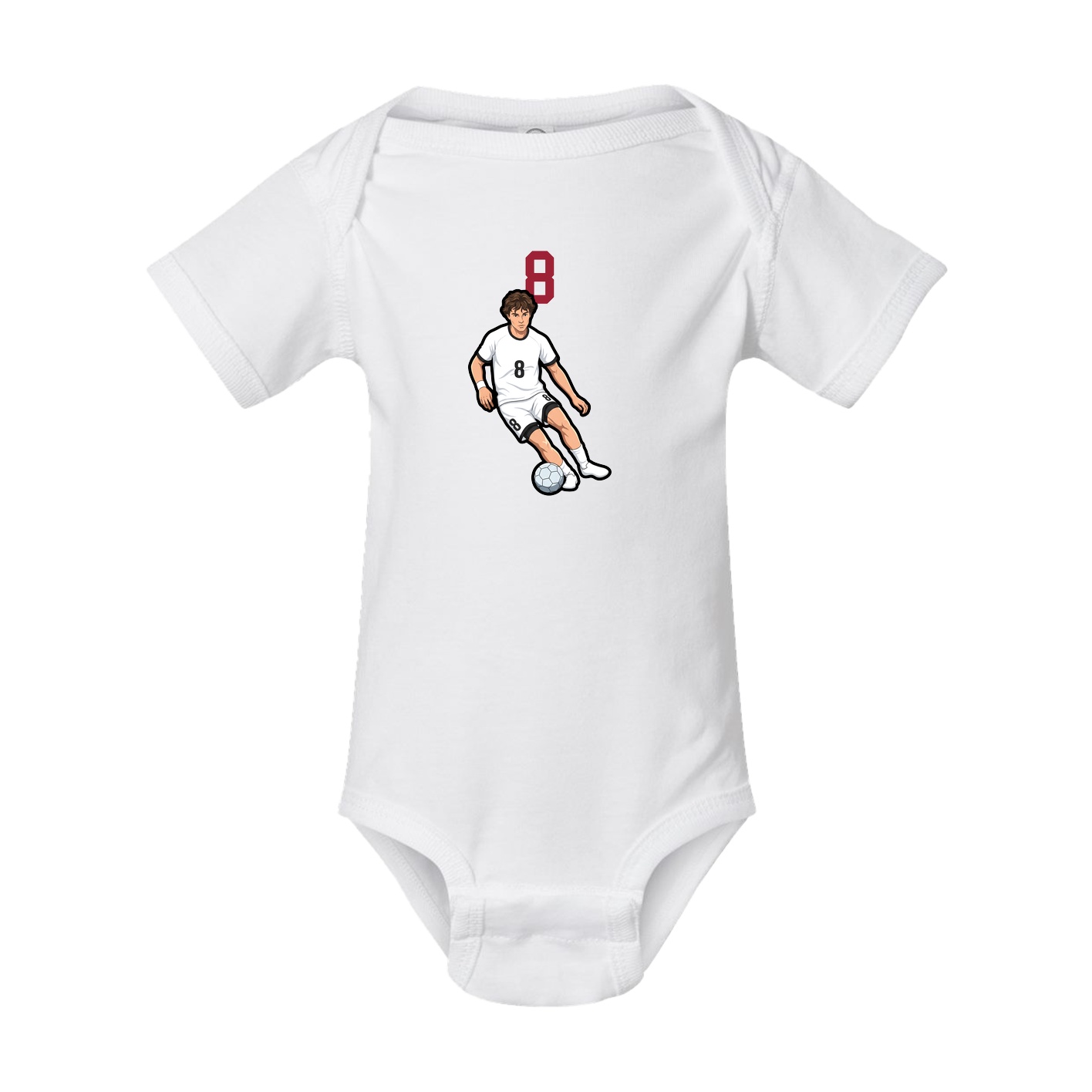Baby Onesie — Number Top in White