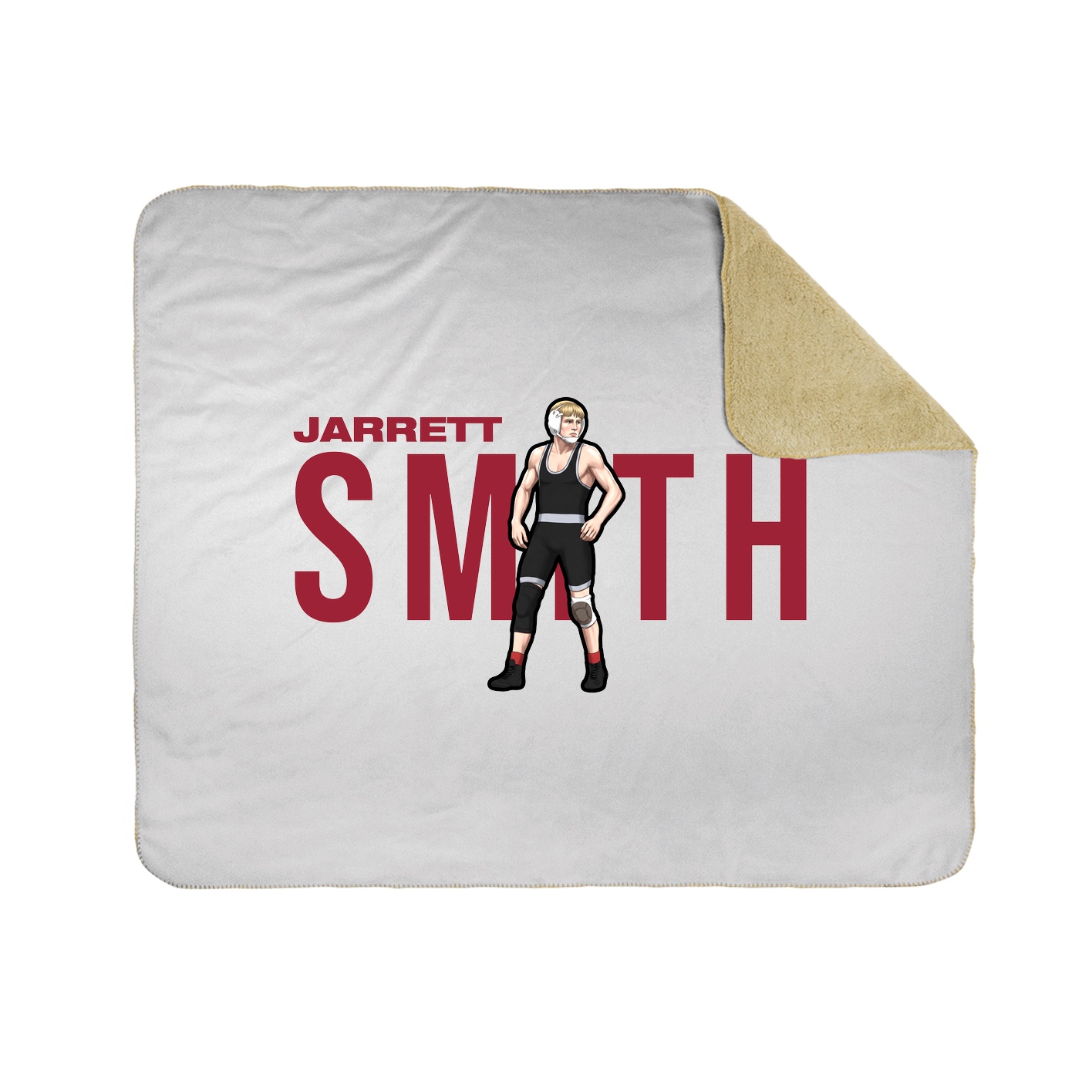 Throw Blanket — Player Name in White