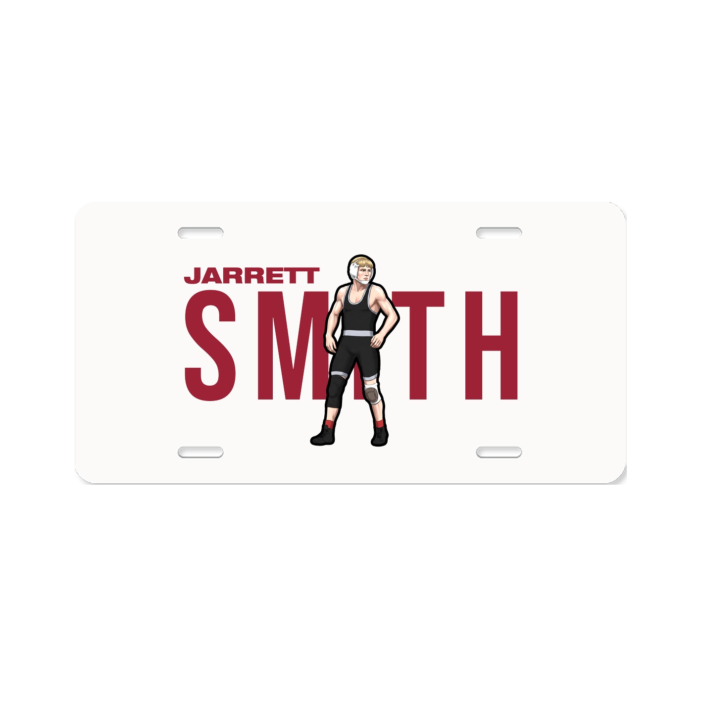 License Plate — Player Name in Classic