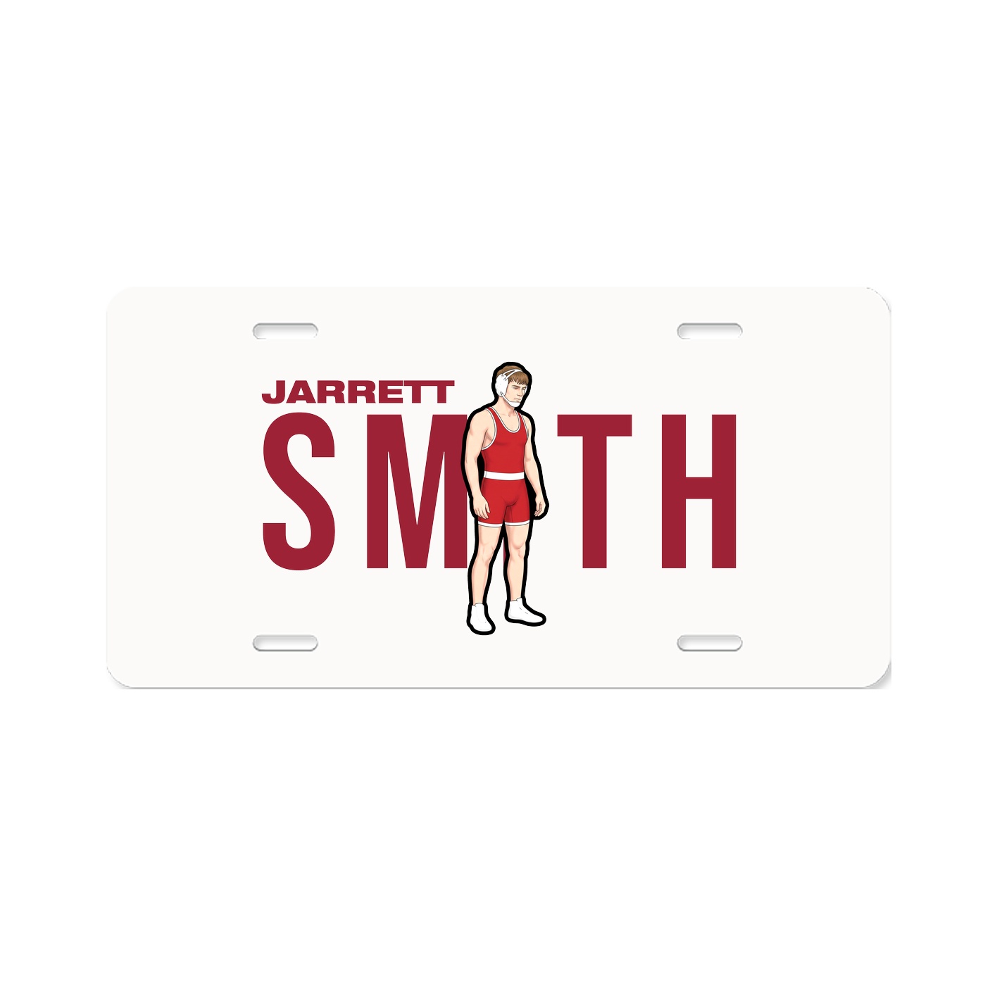 License Plate — Player Name in Classic
