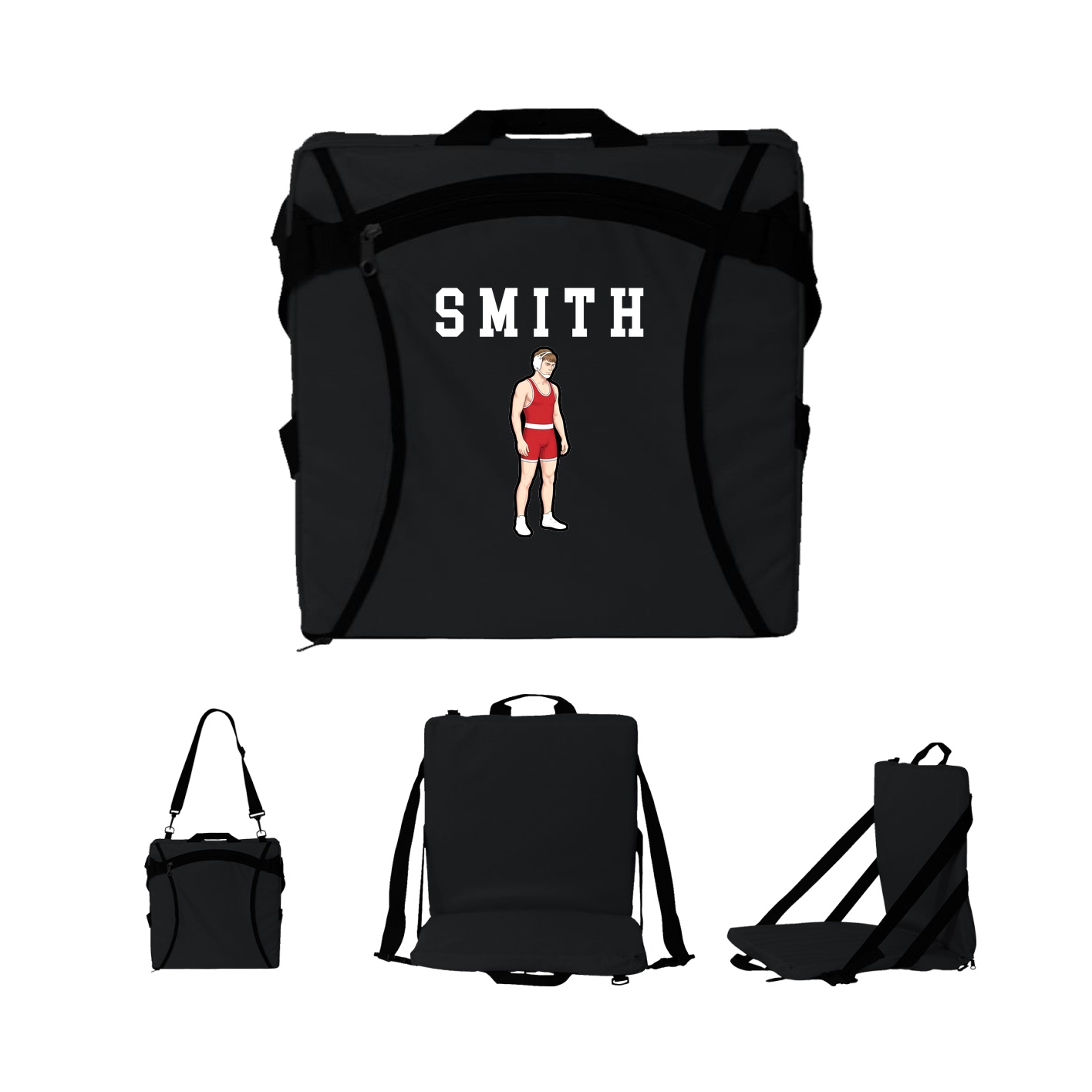 Folding Stadium Seat — Shirsey in Black