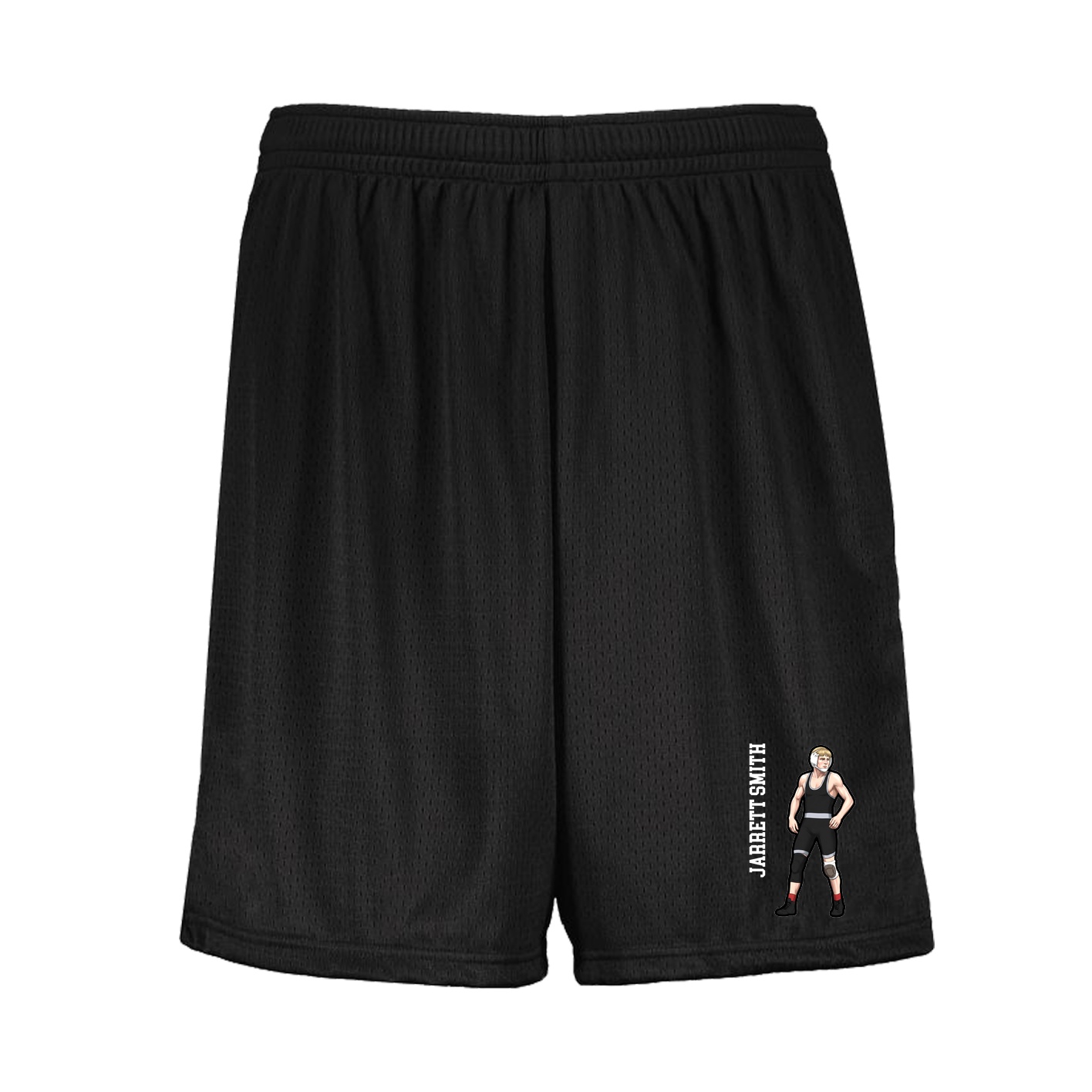 Shorts — Name Vertical in Black