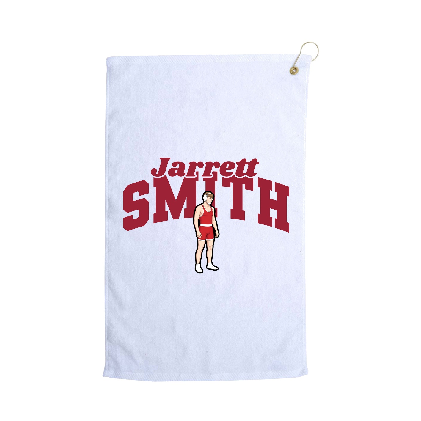 Golf Towel — Signature Arch in White