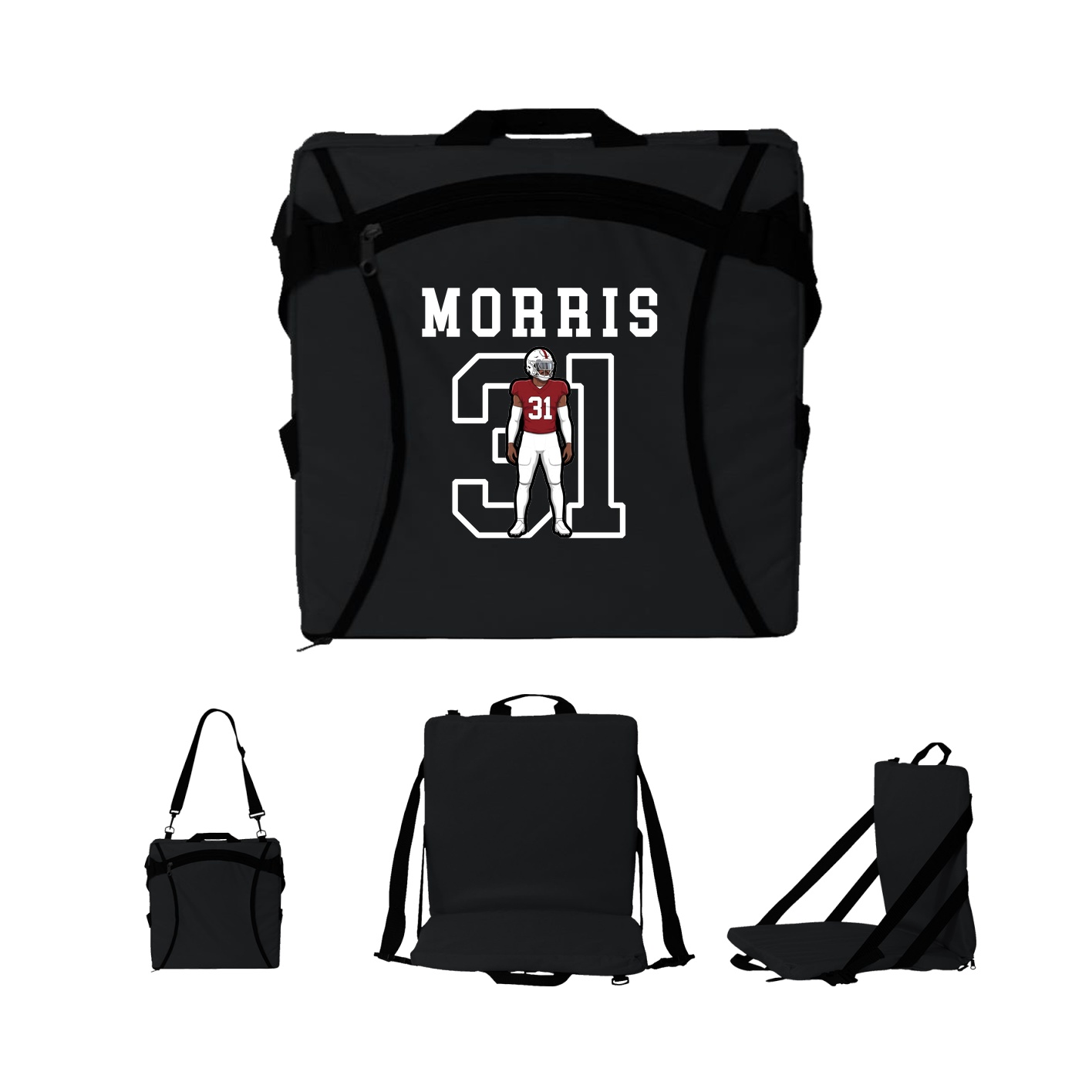 Folding Stadium Seat — Shirsey in Black