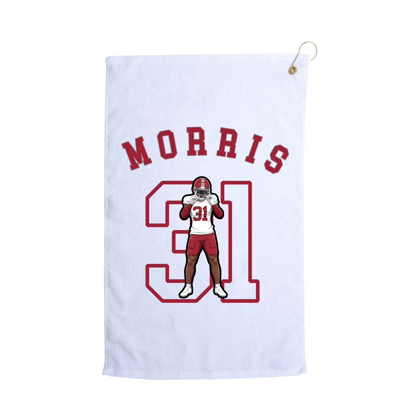 Golf Towel — Shirsey Arch in White