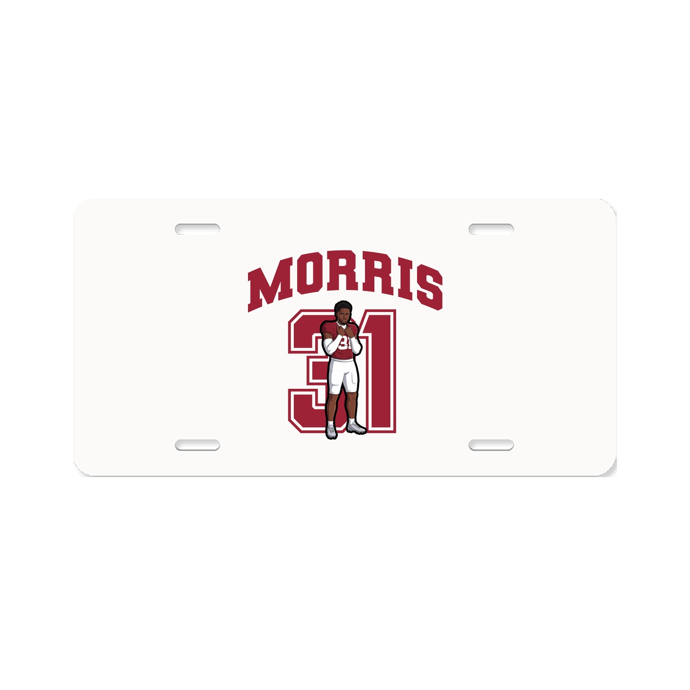 License Plate — Number in Classic