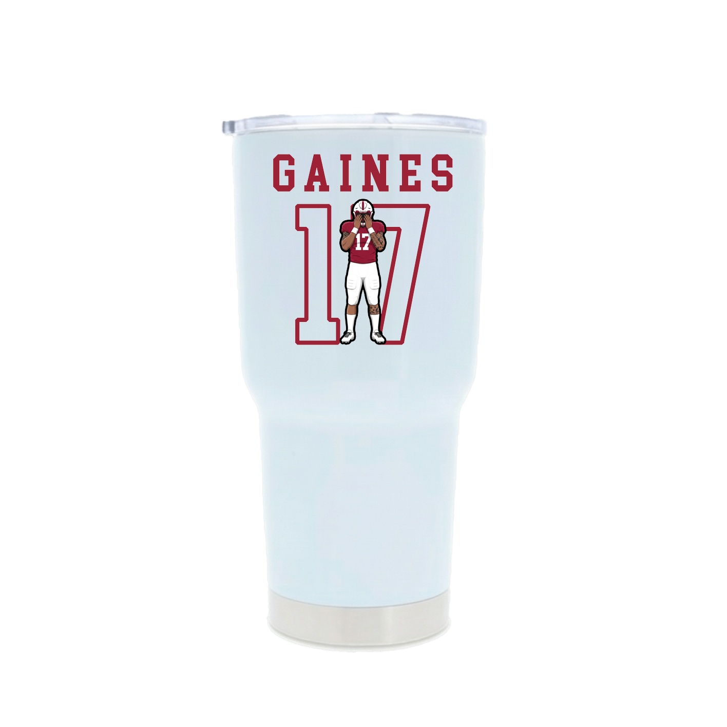 30oz Stainless Steel Tumbler — Shirsey in White
