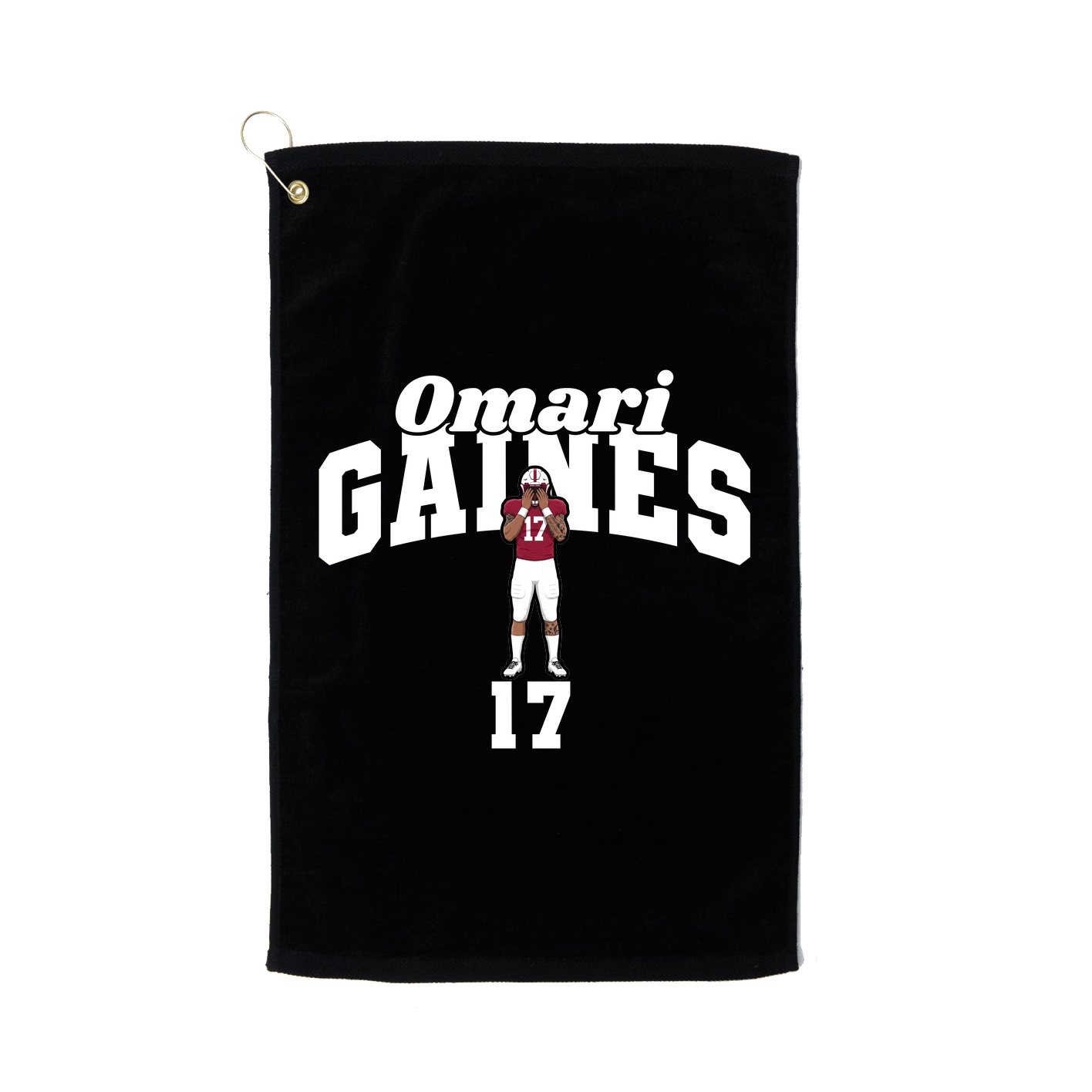Golf Towel — Signature Arch in Black