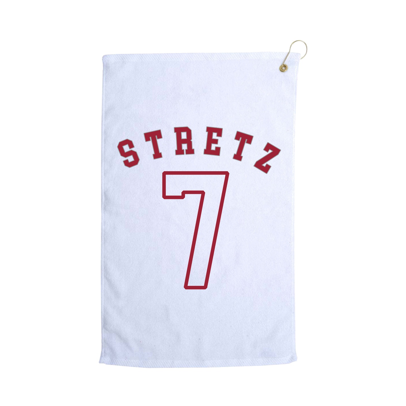 Golf Towel — Shirsey Arch in White