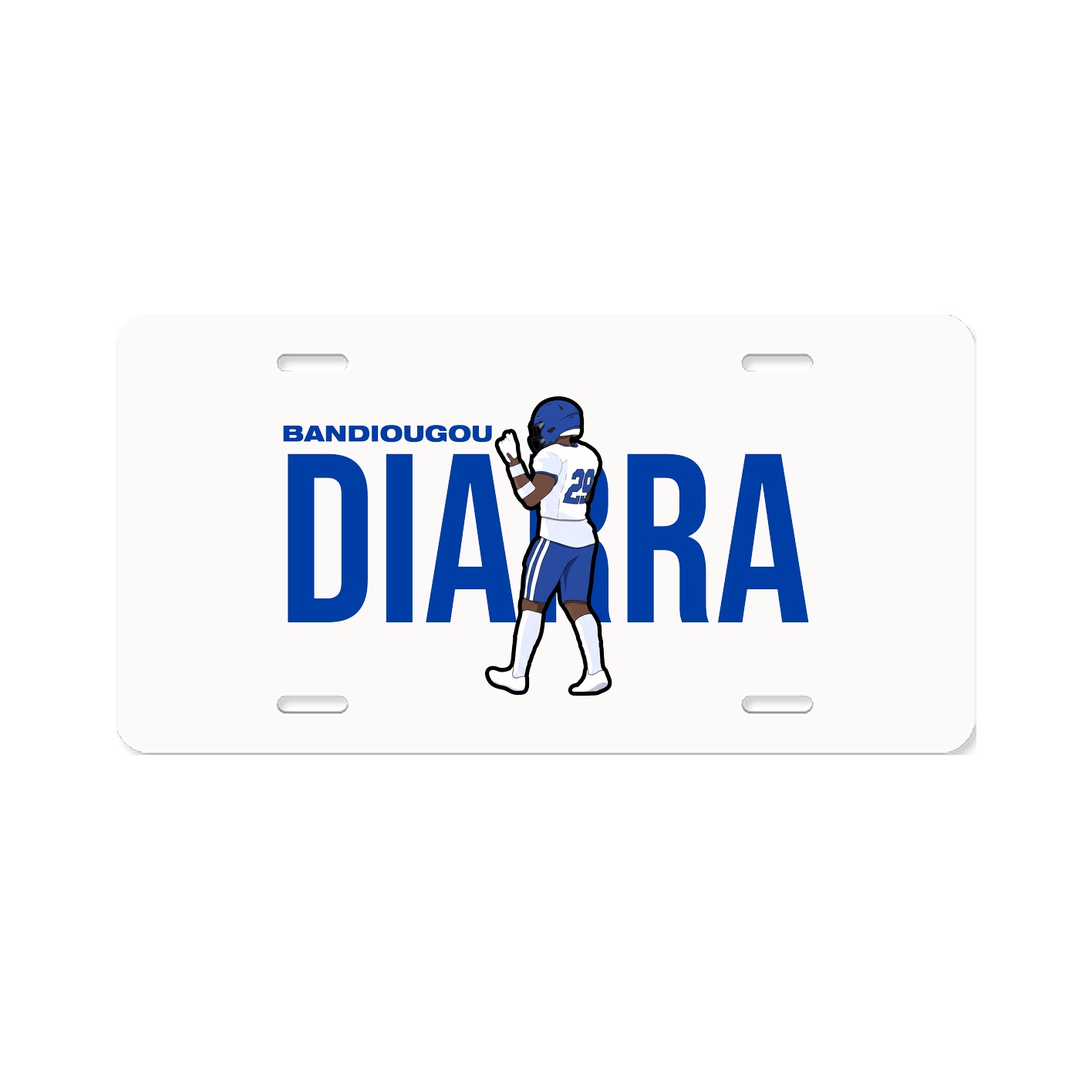 License Plate — Player Name in Classic