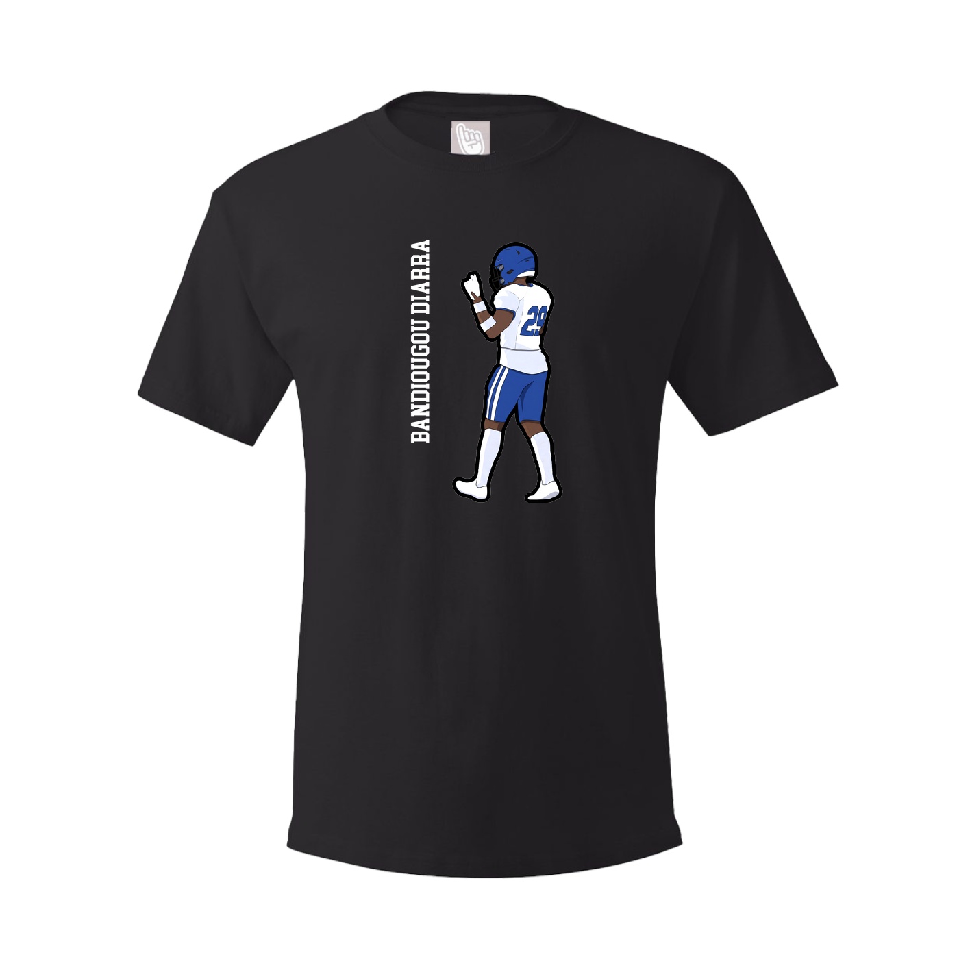 Youth Tee — Name Vertical in Black