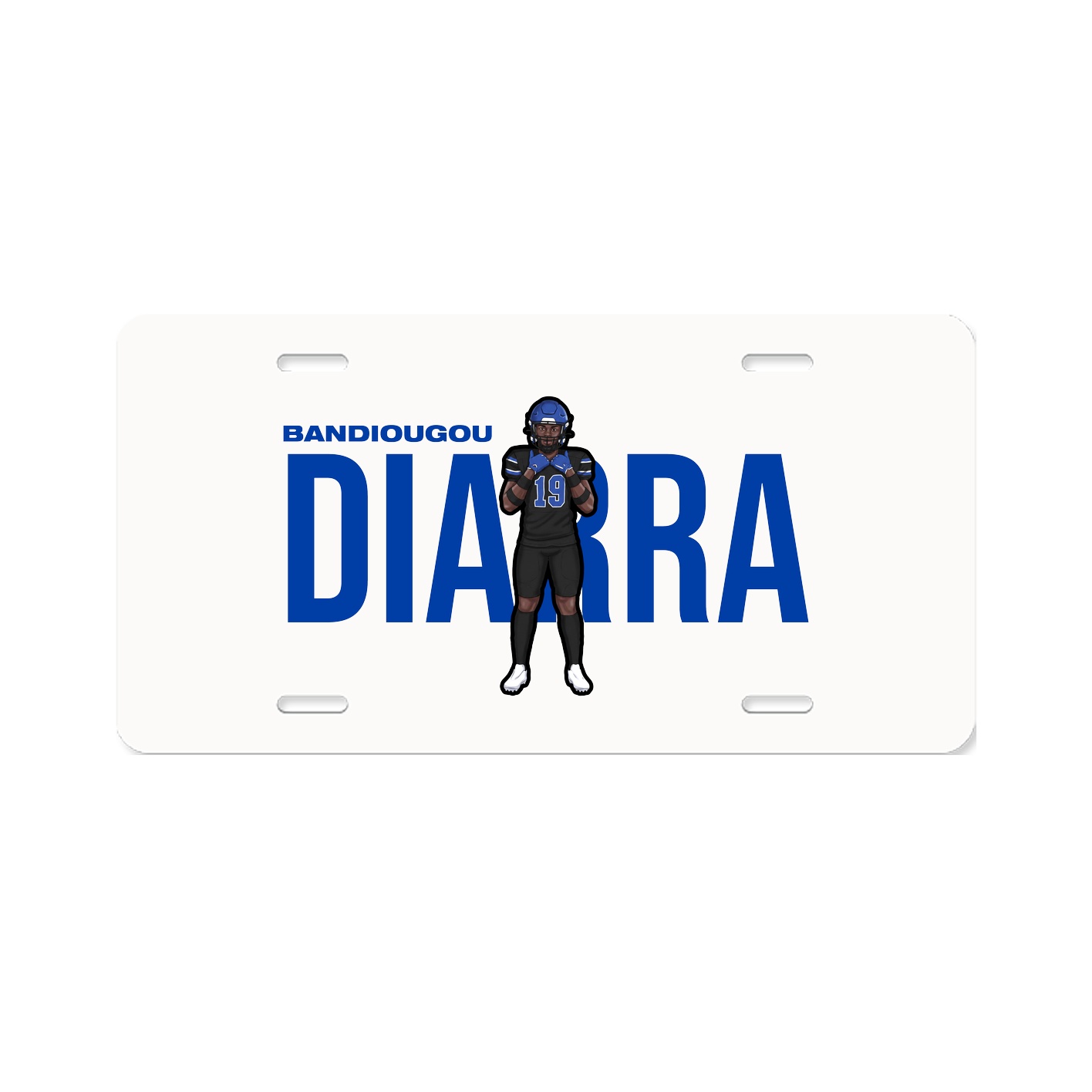 License Plate — Player Name in Classic