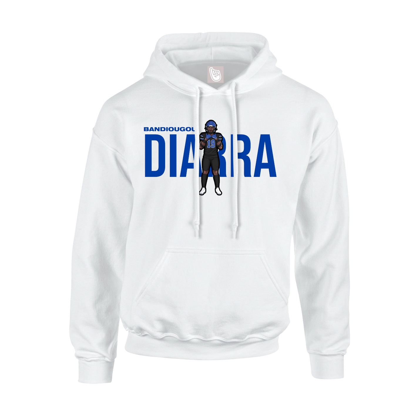 Hoodie — Player Name in White