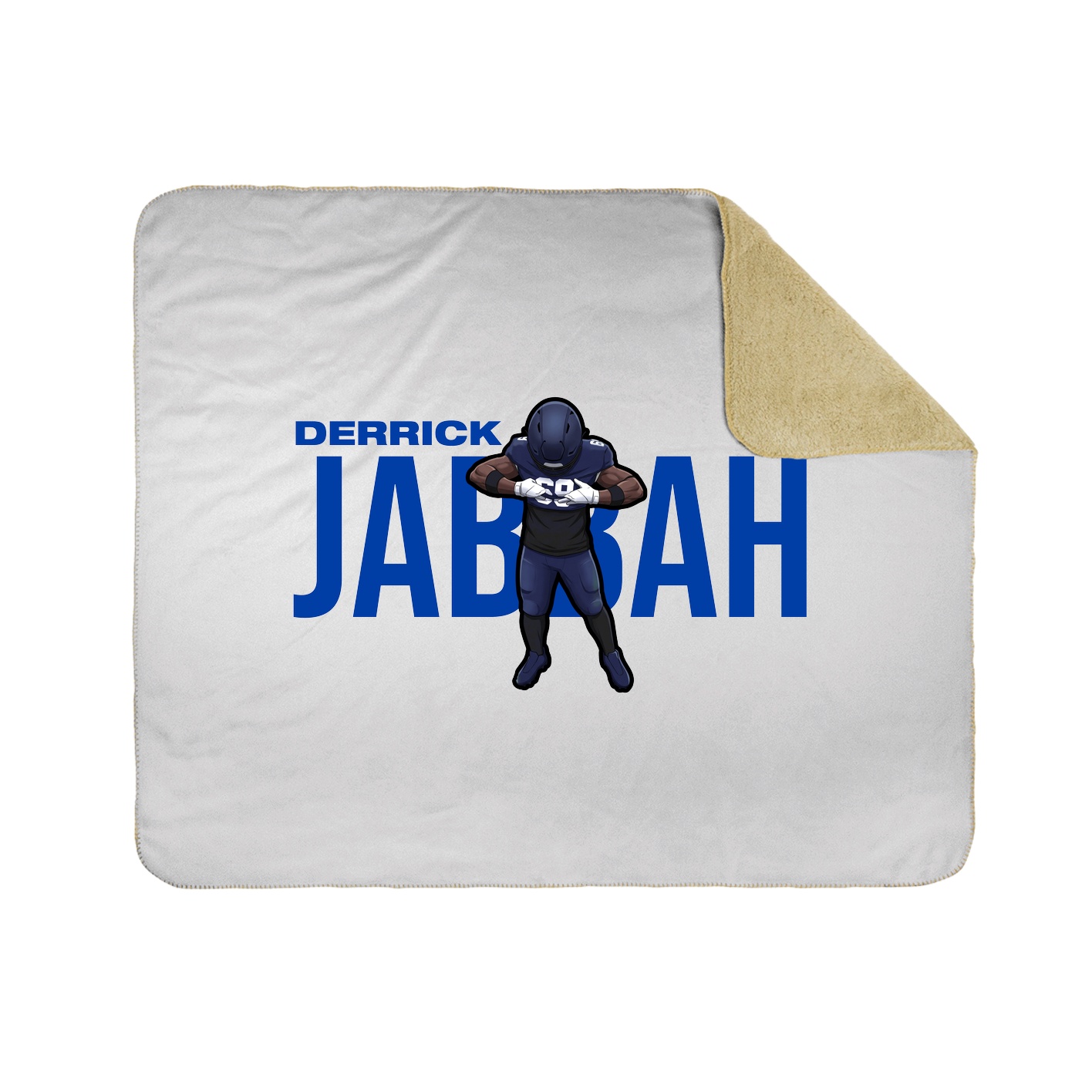 Throw Blanket — Player Name in White