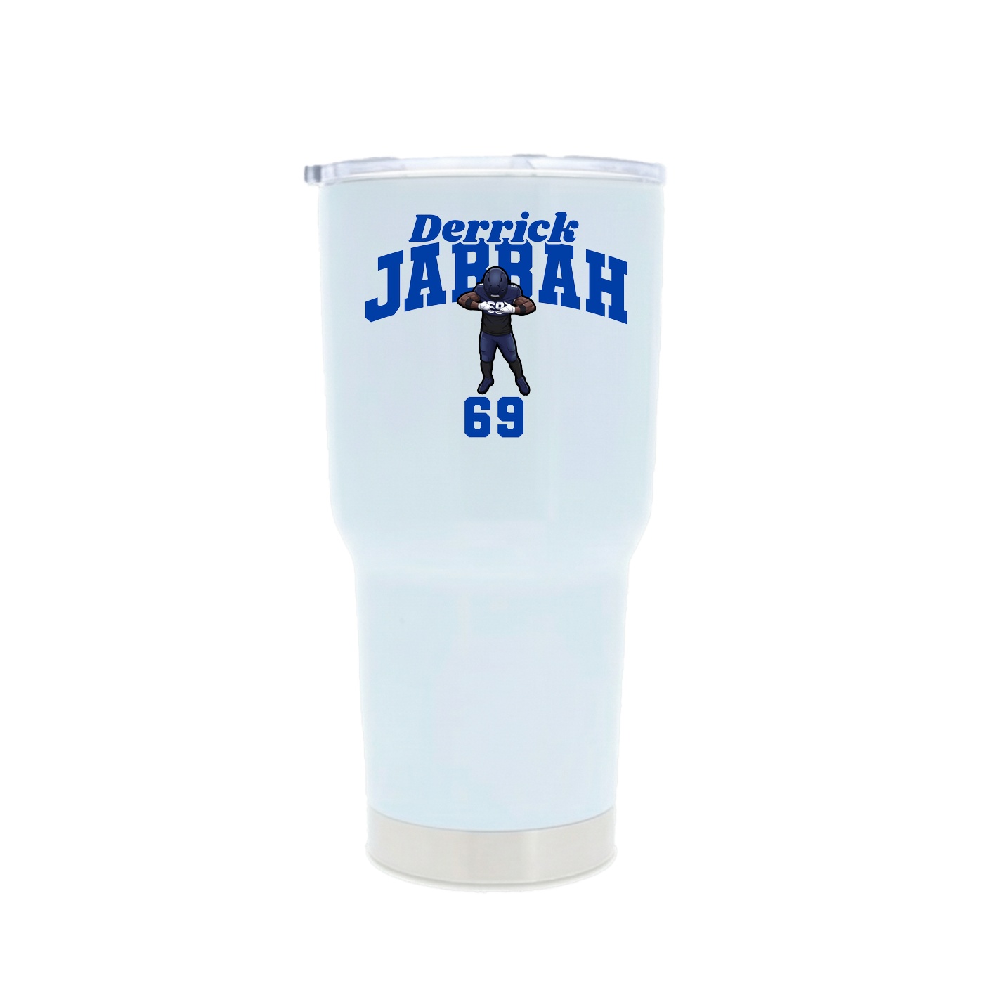30oz Stainless Steel Tumbler — Signature Arch in White