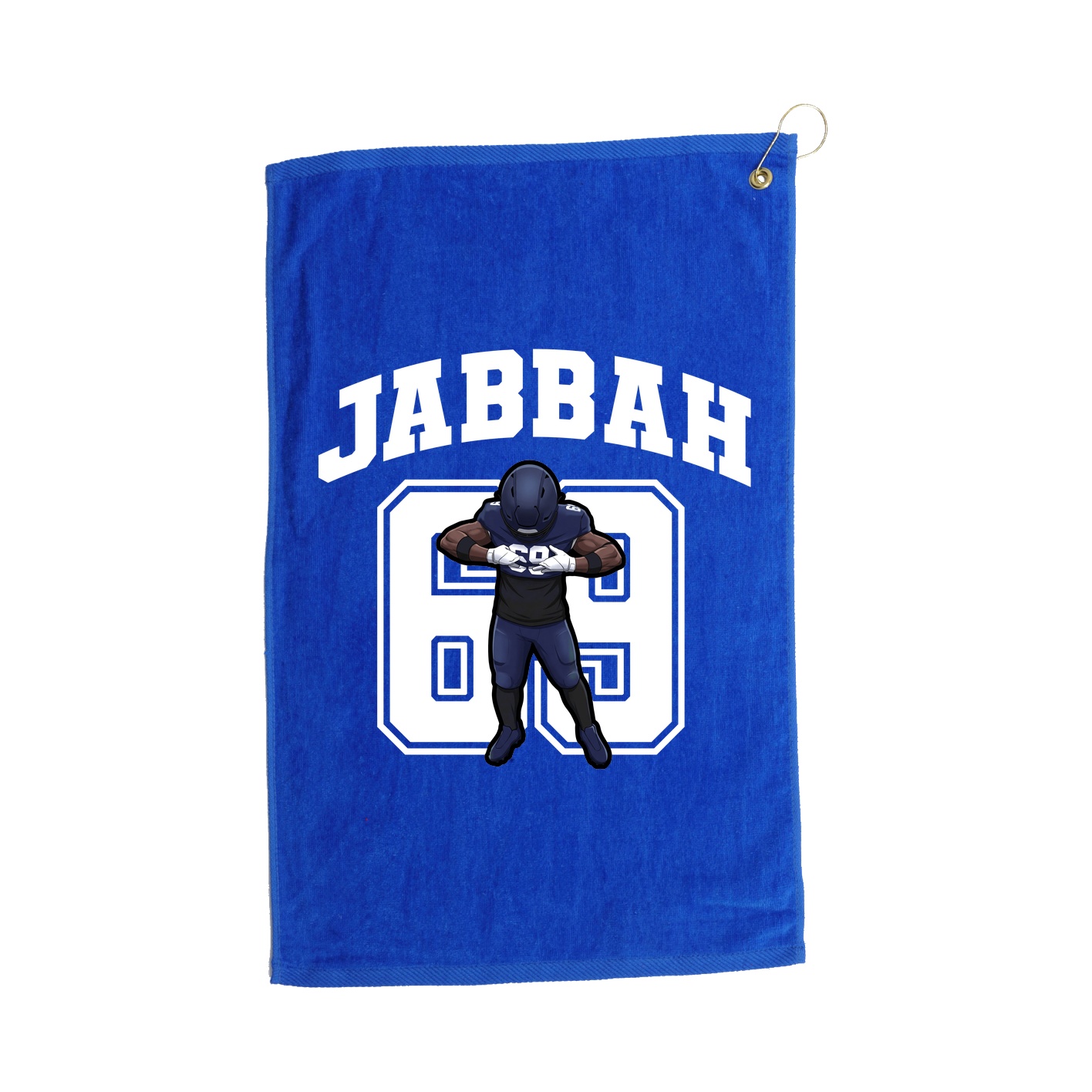 Golf Towel — Number in Royal